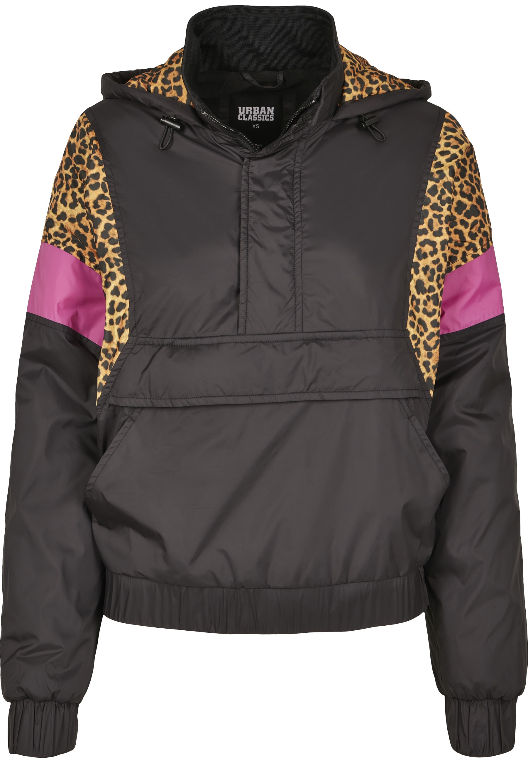 URBAN CLASSICS Langmantel "Urban Classics Damen Ladies AOP Mixed Pull Over günstig online kaufen