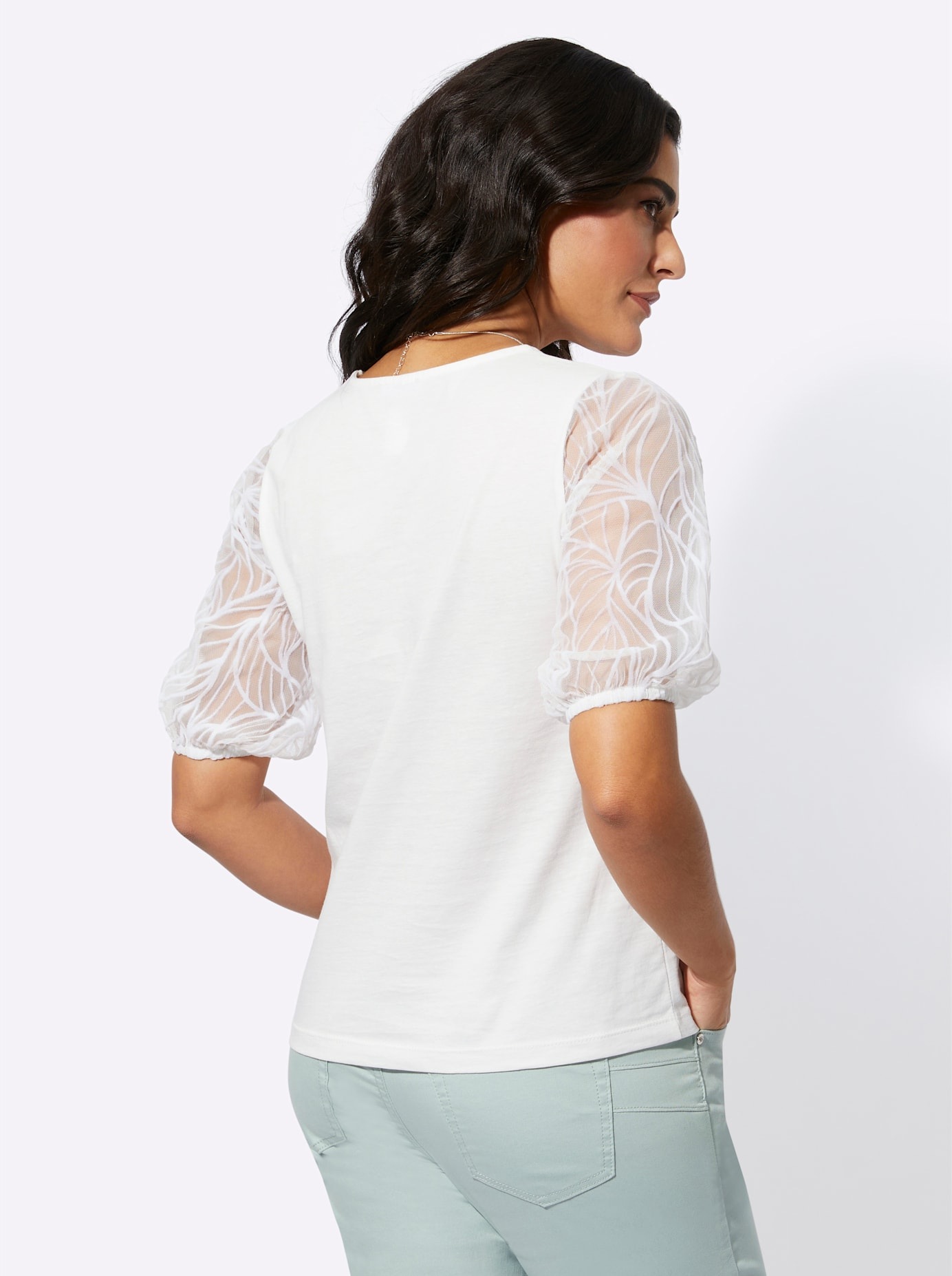 Thumbnail - creation L Kurzarmshirt "Modal-Mix-Shirt" 1 Stk.