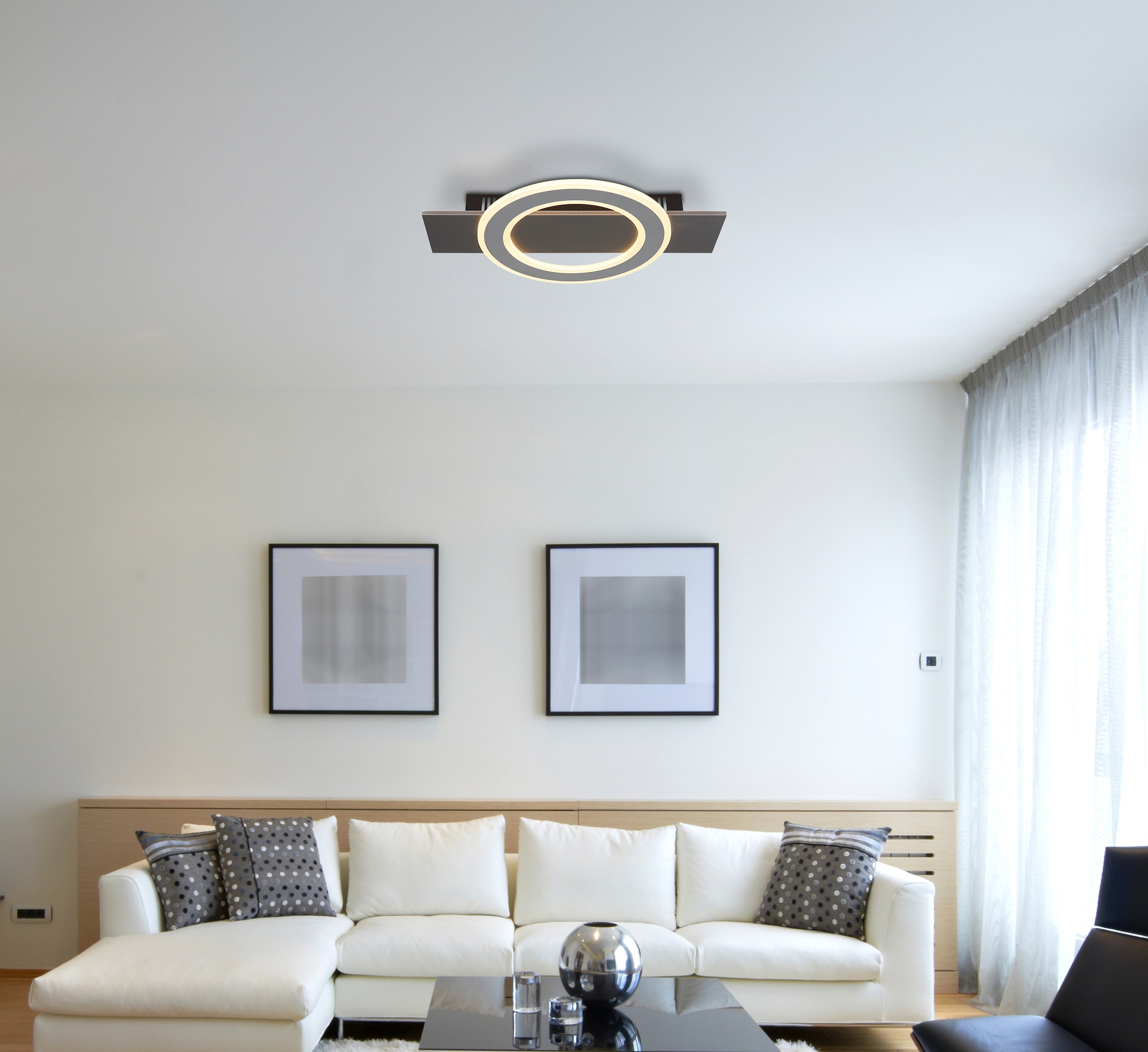 GLOBO LIGHTING LED Deckenleuchte »JAYDEN«, Leuchtmittel LED-Modul | LED fest integriert, Deckenlampe/Wohnzimmer/Schlafzimmer/elegant