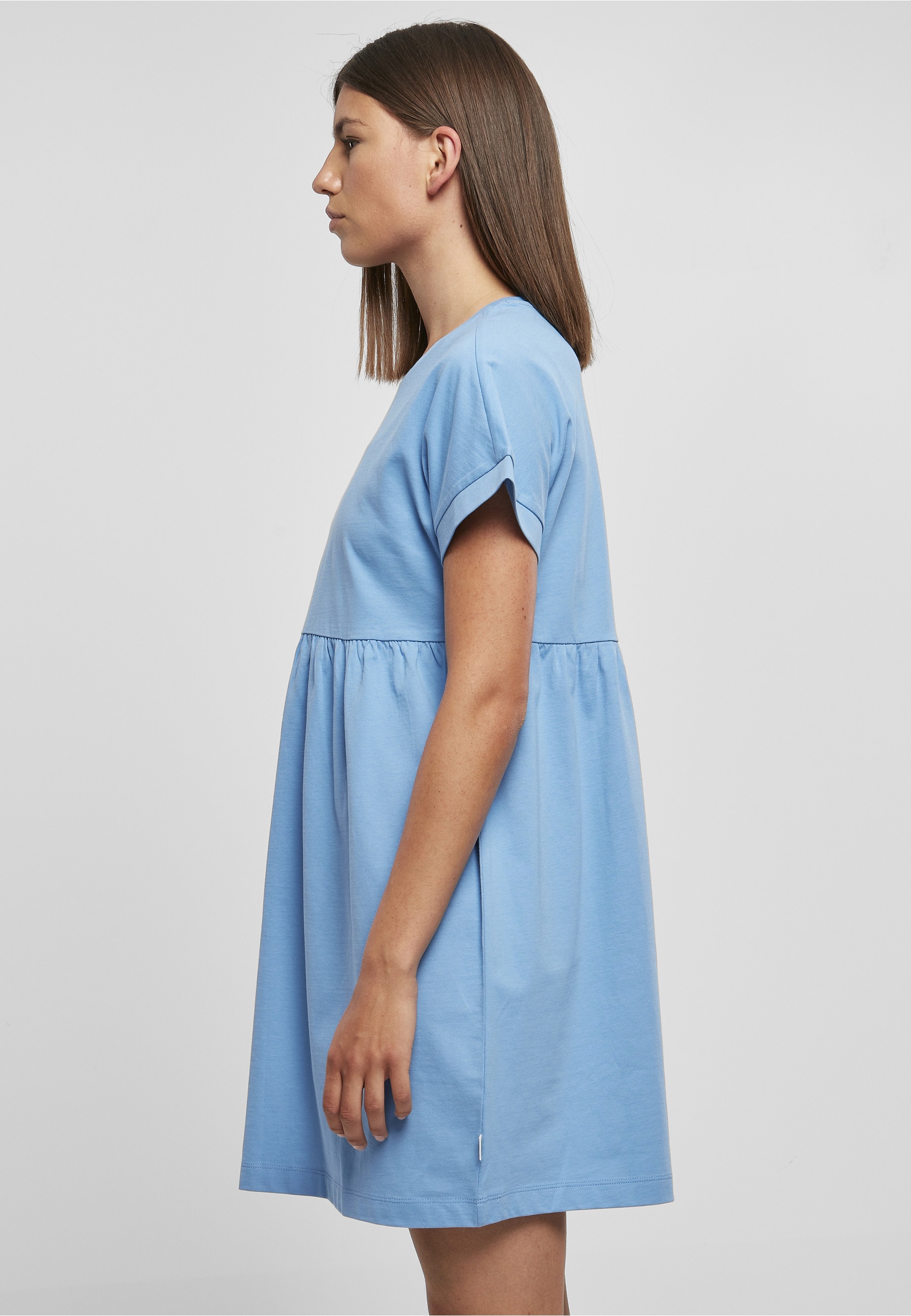 URBAN CLASSICS A-Linien-Kleid »Urban Classics Damen Ladies Organic Empire Valance Tee Dress« 1 tlg.