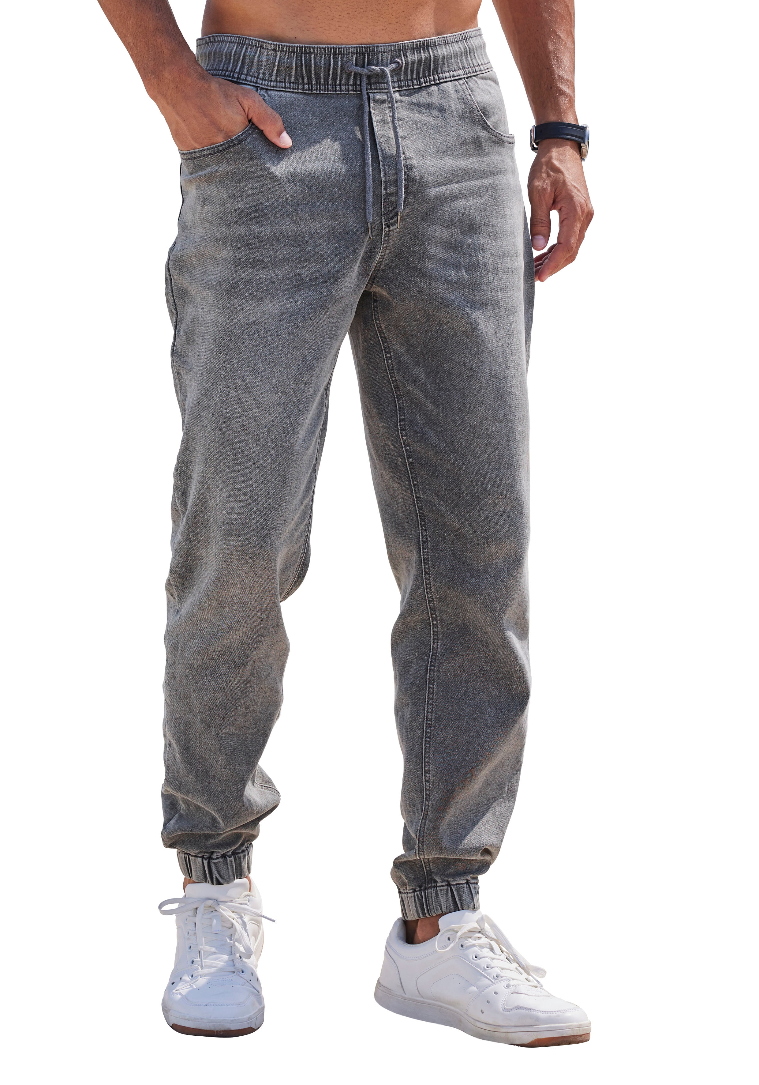 John Devin Jogger Pants "Jogg Pants" Joggpants mit elastischem Bund aus weicher Stretch-Qualität