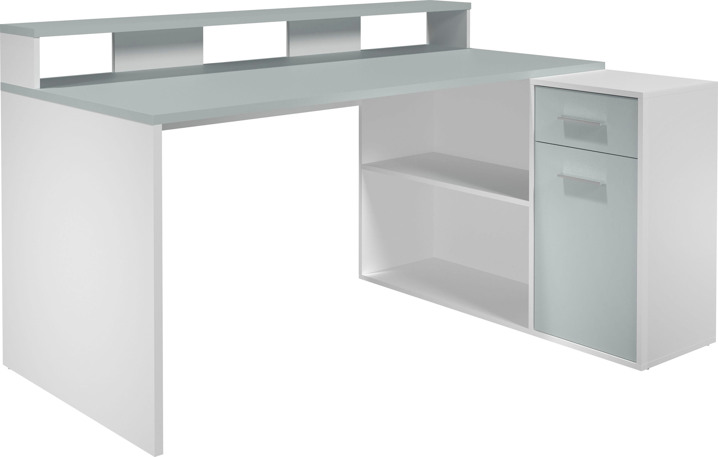 Home affaire Schreibtisch "Chester" 2 Stk. tlg. Gamingtisch mit Lowboard - Arbeitstisch Maße (B/T/H) 160/115/92 cm