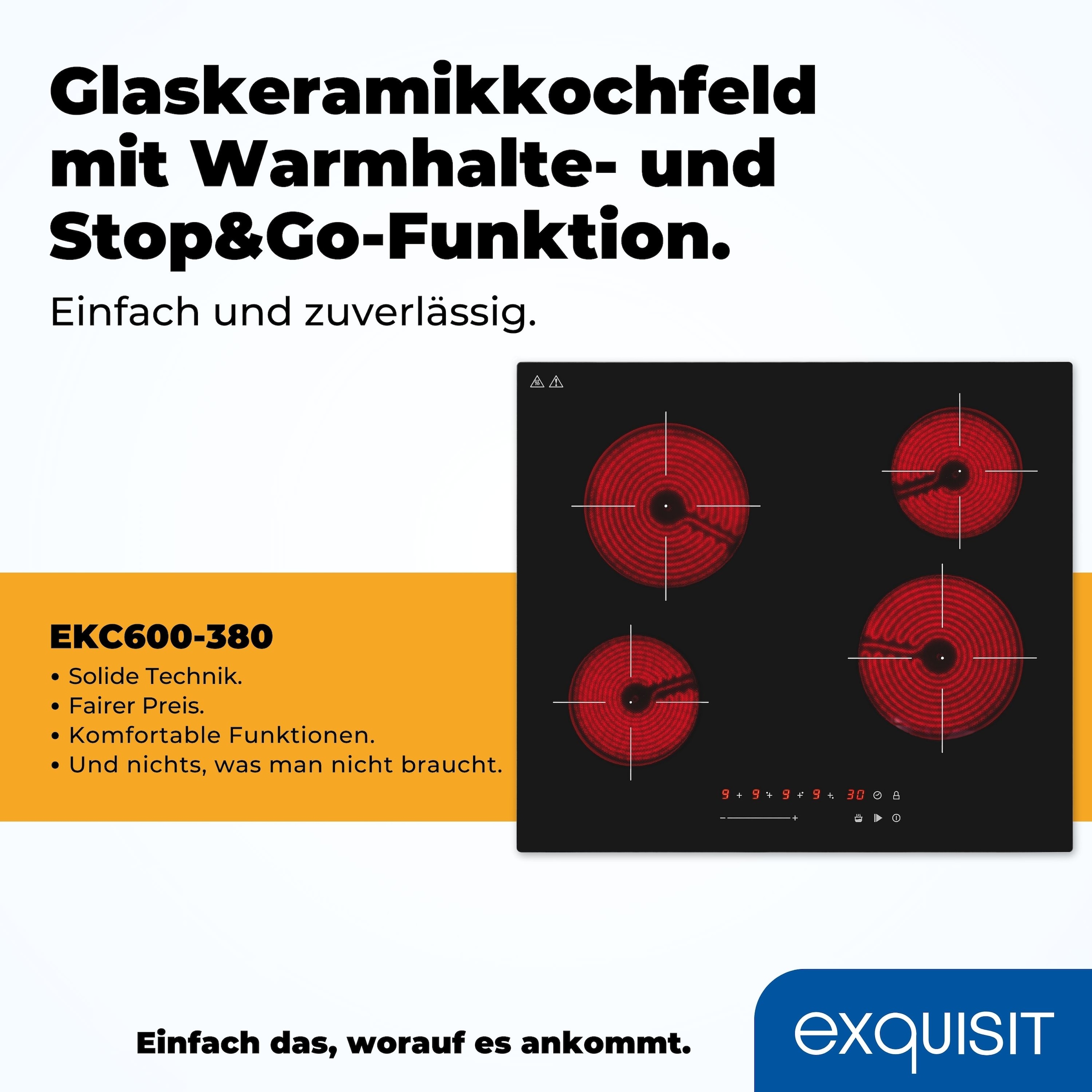 exquisit Elektro-Kochfeld »EKC600-380«