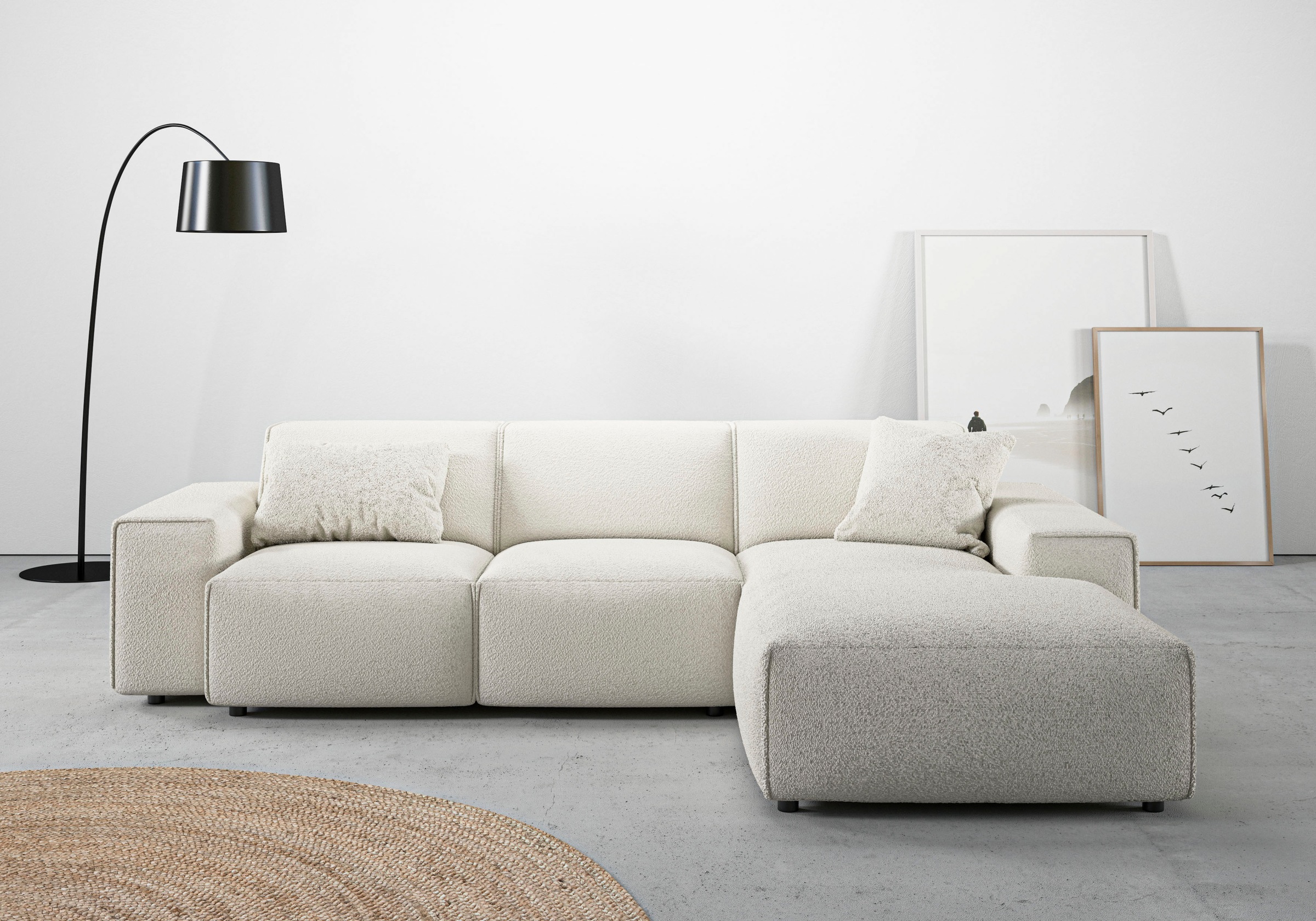 Home affaire Ecksofa "Glimminge L-Form auch in Breitcord, Feincord + Easy c günstig online kaufen