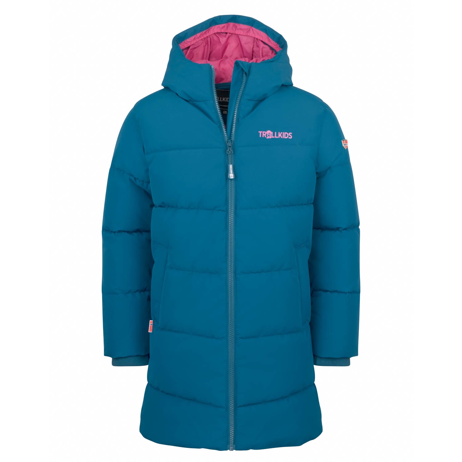 TROLLKIDS Wintermantel "GIRLS AURLAND COAT XT" mit fester Kapuze, warm wattiert, langer Schnitt