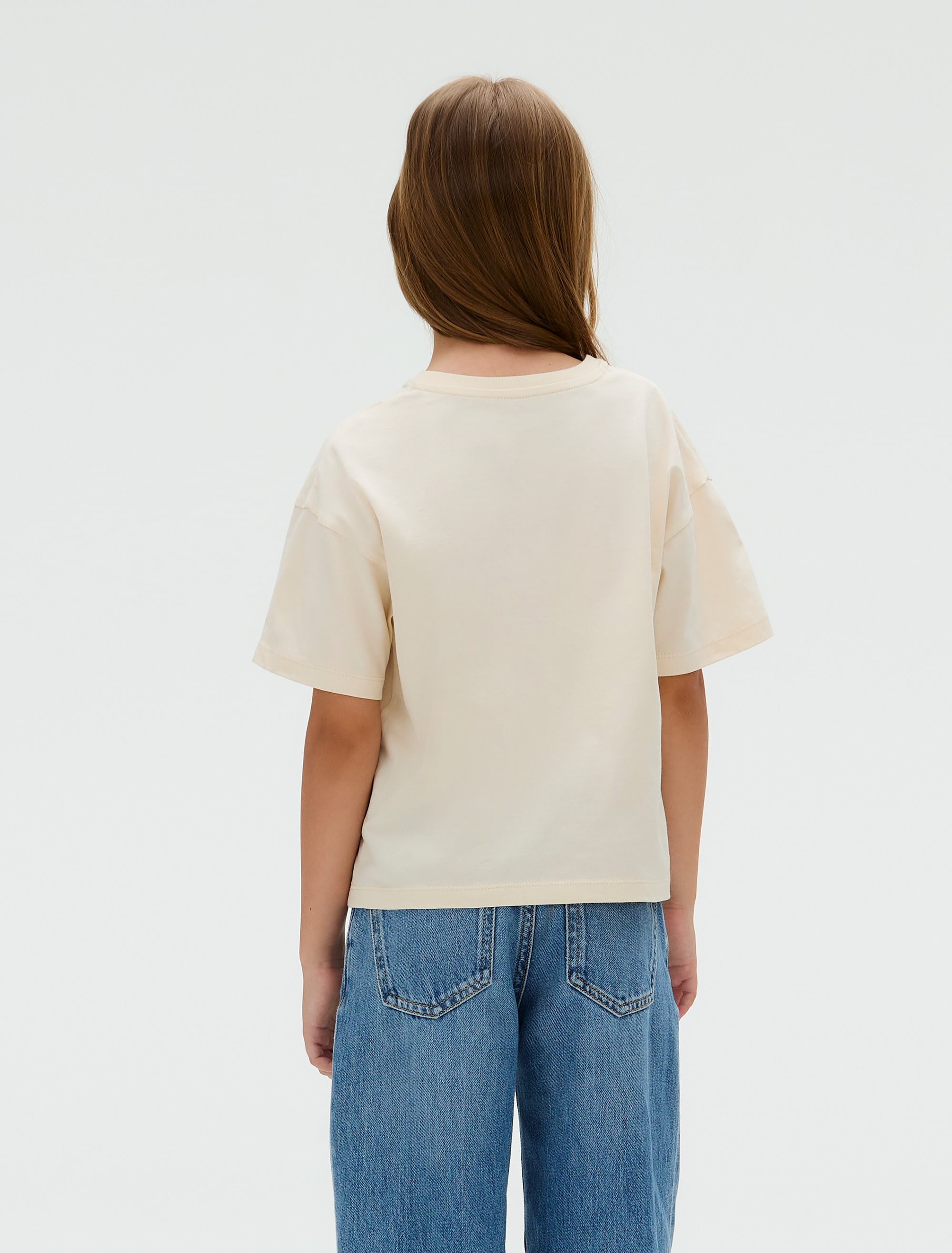 Calvin Klein Jeans T-Shirt »BOXY TEE METALLIC LOGO TECH«, für Kinder bis 16 Jahre, große Stickerei
