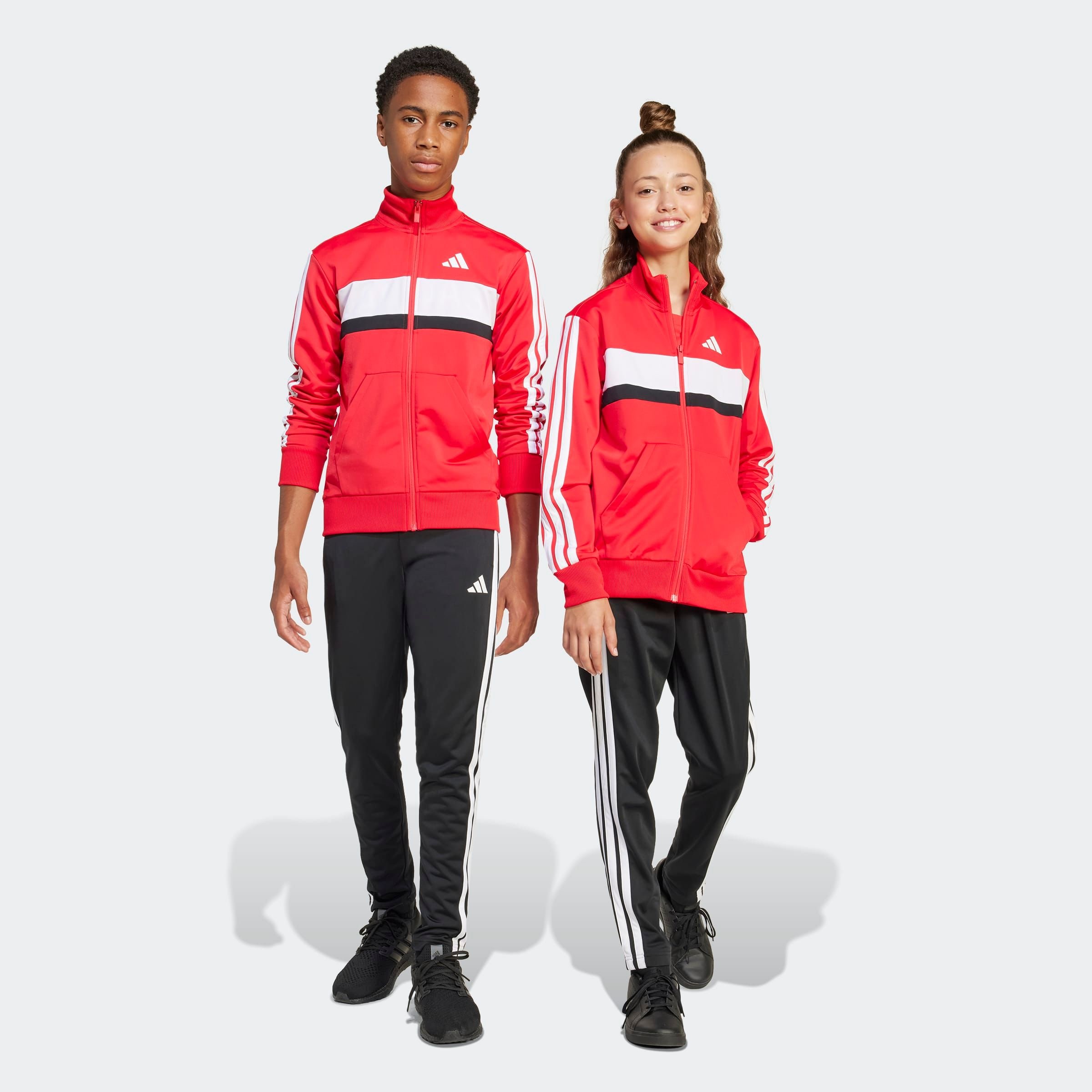 adidas Sportswear Trainingsanzug "SEASONAL ESSENTIALS TIBERIO 3-STREIFEN TRICOT KIDS" 2 Stk.