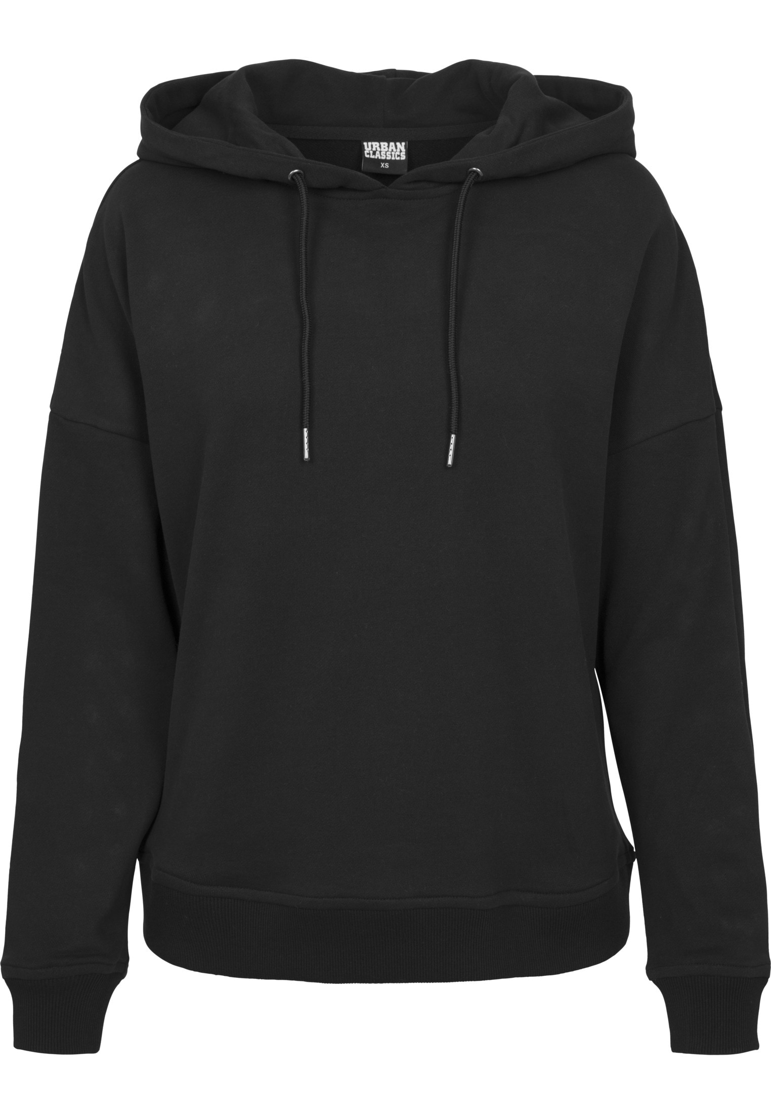 URBAN CLASSICS Rundhalspullover »Urban Classics Damen Ladies Laced-Up Hoody«, (1 tlg.)