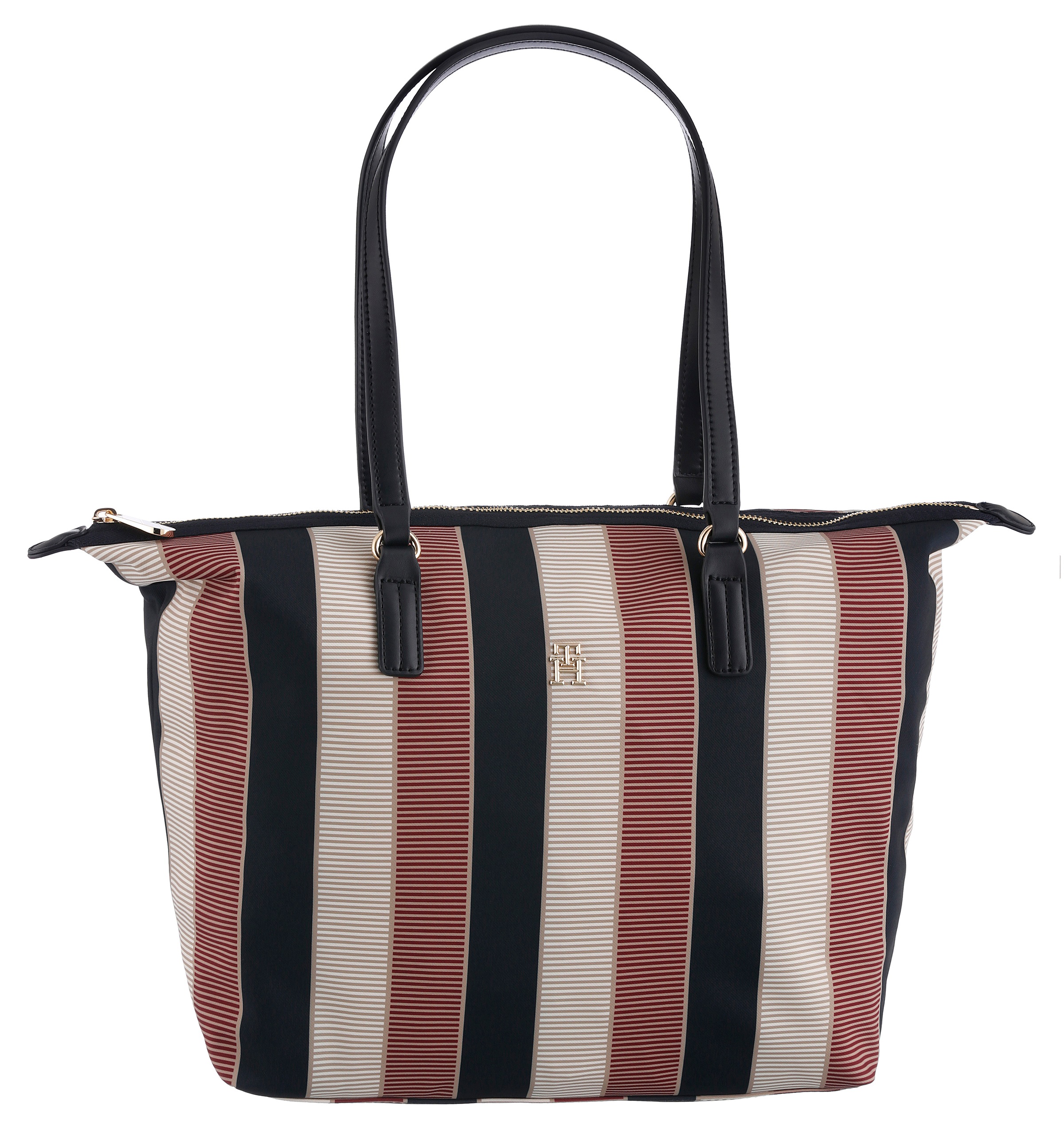 Tommy Hilfiger Shopper »POPPY TOTE STRIPE Tote«, Umhängetasche, Henkeltasche, Schultertasche in gestreiftem Look