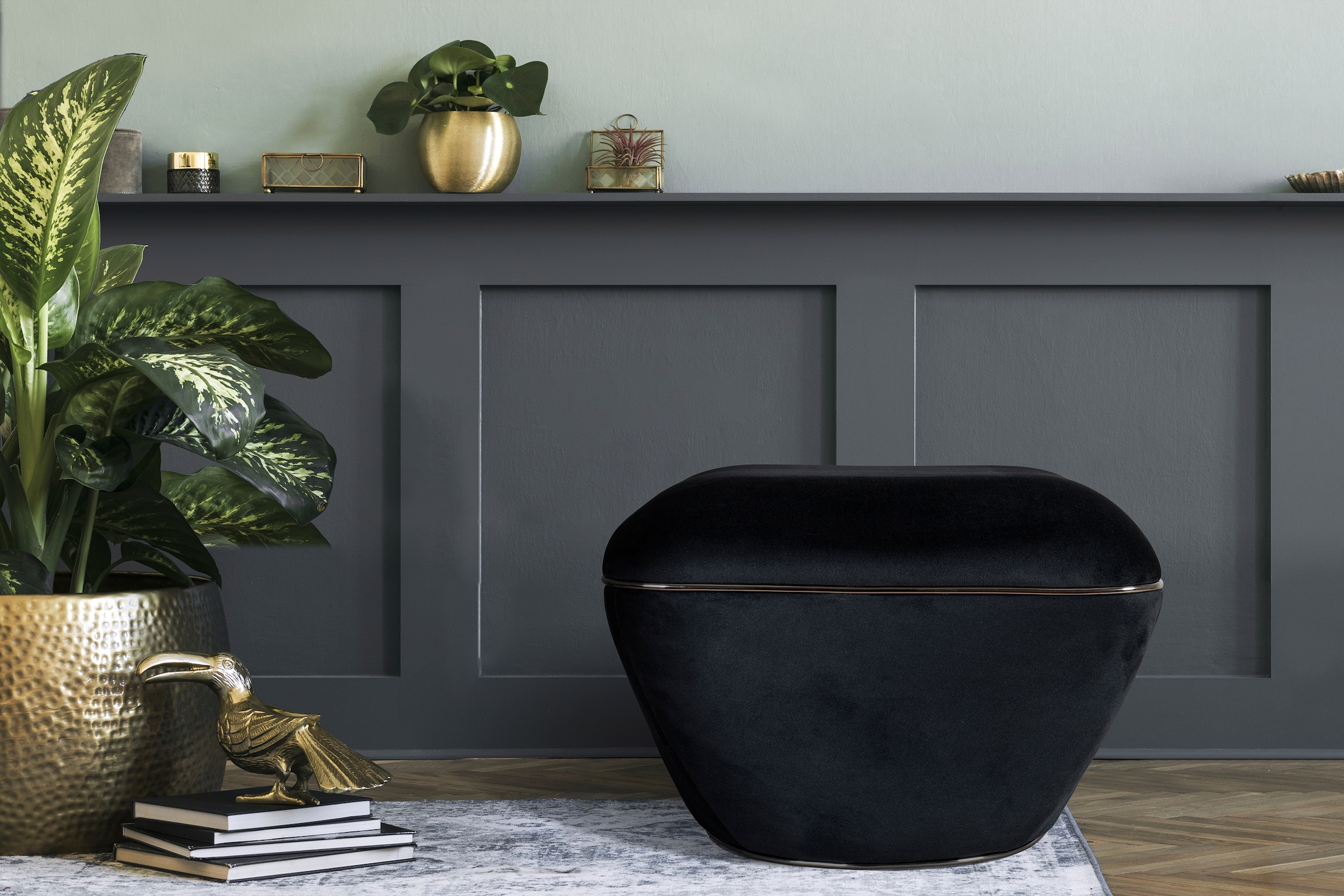 Kayoom Sitzhocker »Hocker Contessa 125, vielseitig einsetzbarer Allrounder, elegante Form«, (1 St.), komfortabel, hochqualitativ, pflegeleicht, elegante Form