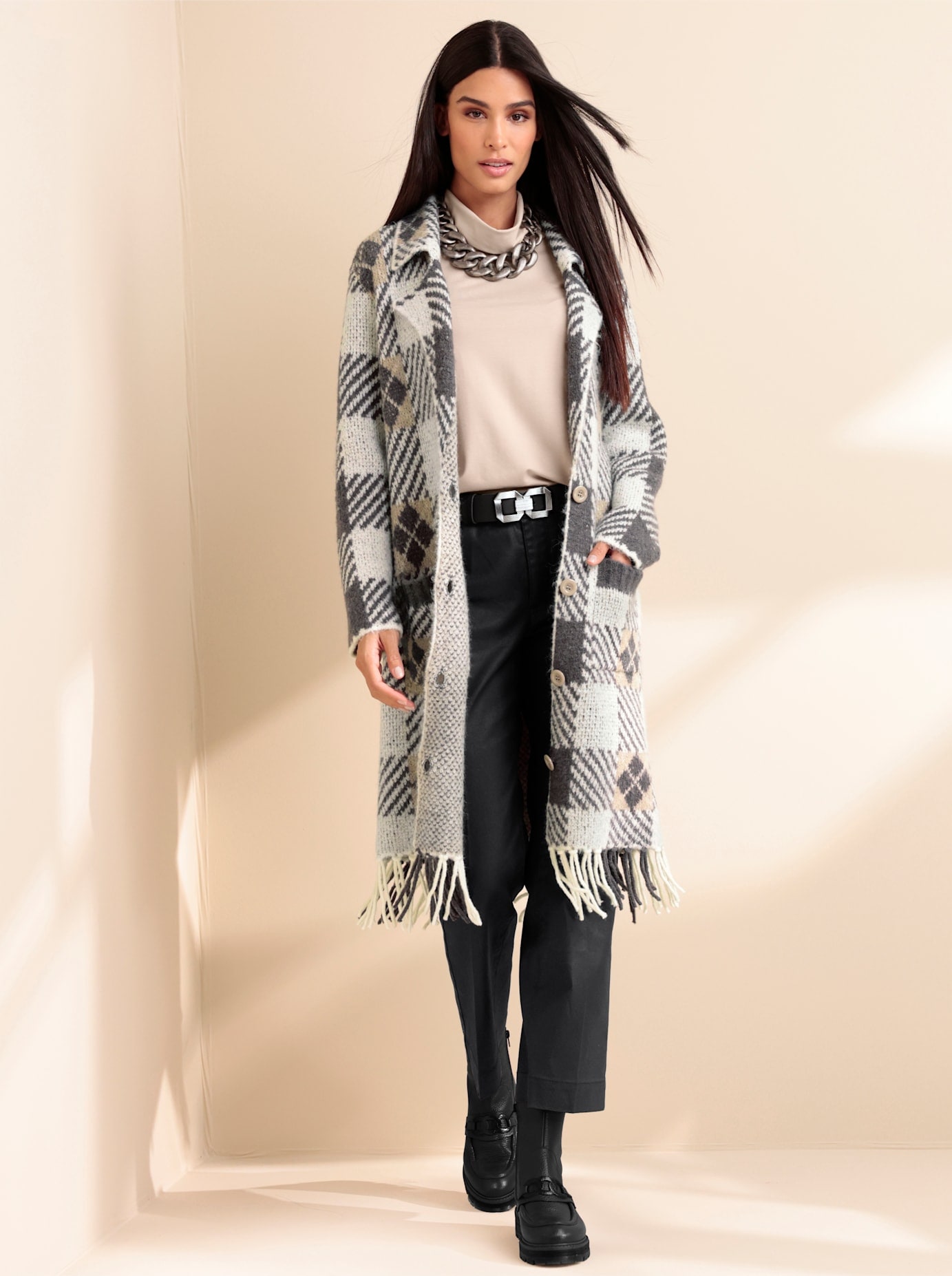 heine Longstrickjacke