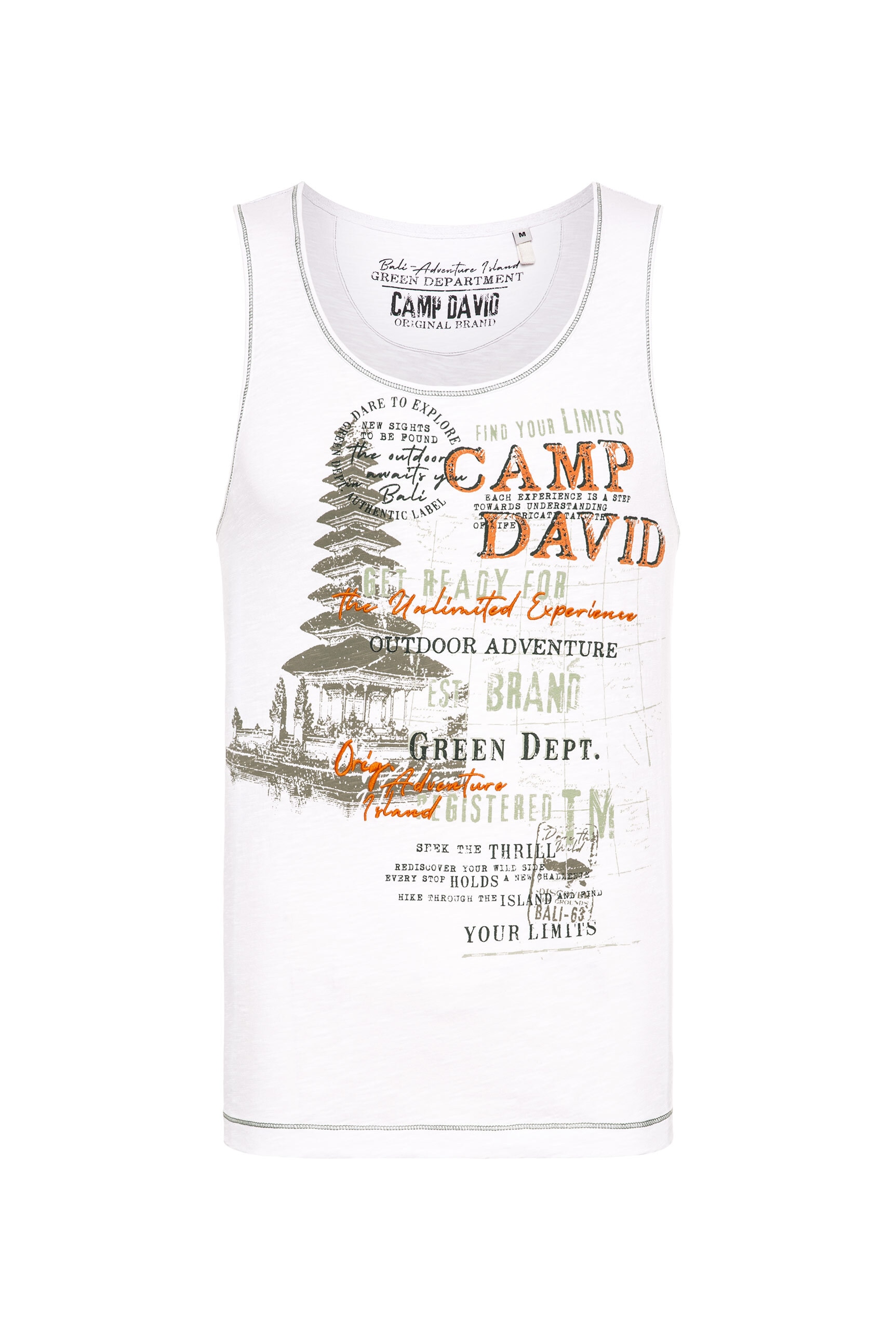 CAMP DAVID Tanktop, aus Baumwolle