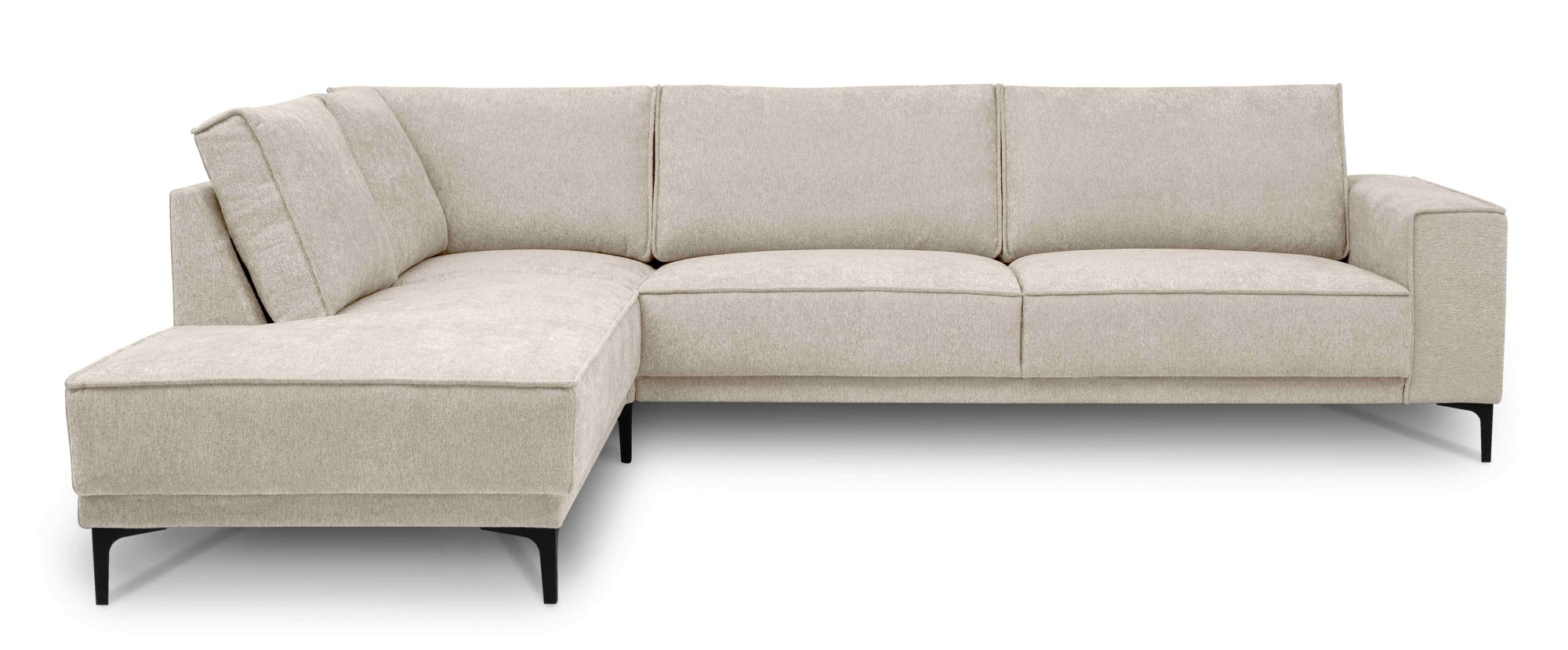 Places of Style Ecksofa "Polsterecke Oland, Struktur, Flachgewebe, Luxus-Mi günstig online kaufen