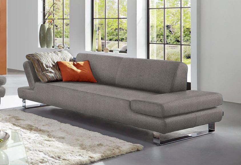 W.SCHILLIG 3-Sitzer "taboo Designsofa mit hohem Sitzkomfort, Breite 232cm, Sitztiefe 69cm" mit Übertiefe, inklusive Armlehnenverstellung