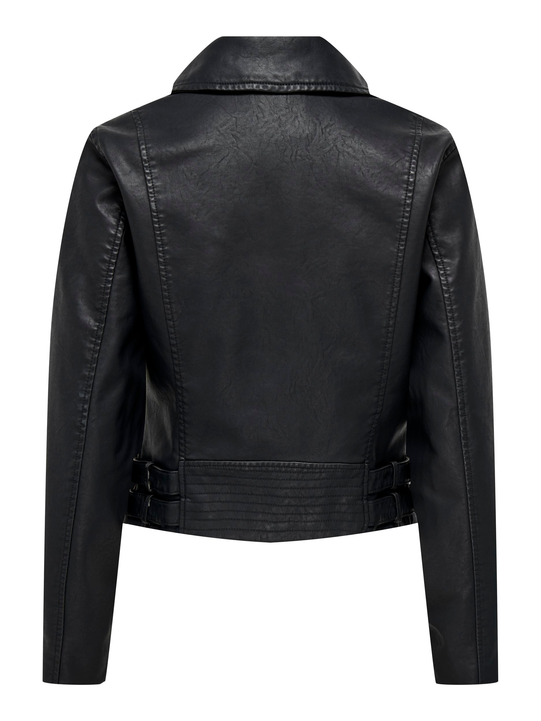 ONLY Lederimitatjacke »ONLALBA FAUX LEATHER BIKER CC OTW«, mit vielen Biker Details