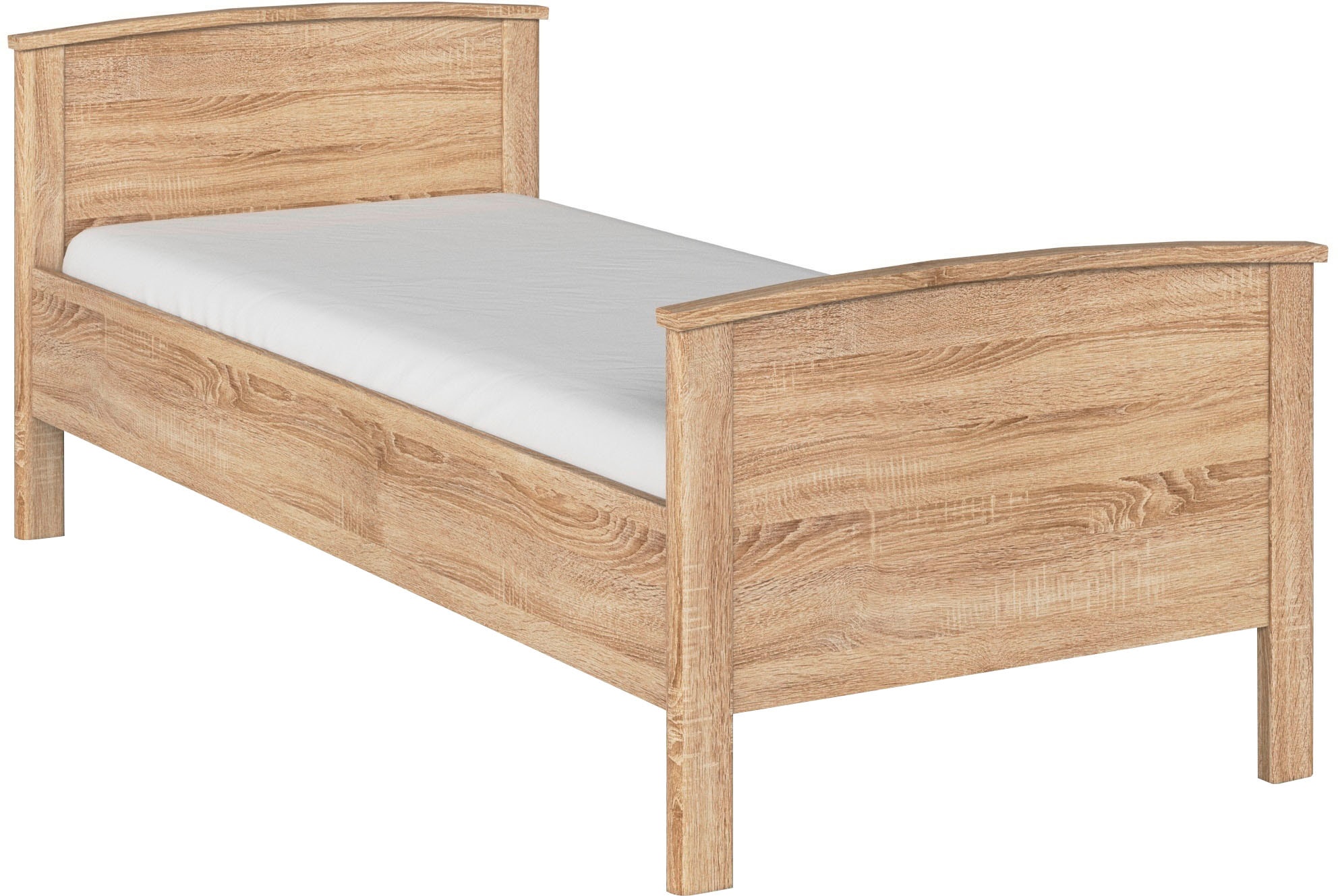 rauch Funktionsbett "Bett Einzelbett Komfortbett Holzbett TORRENT" Bettseitenhöhe 44,6 cm, Größen: 90x200 cm, 100x200 cm, in Komforthöhe, Einlasstiefe 6-fach verstellbar MADE IN GERMANY
