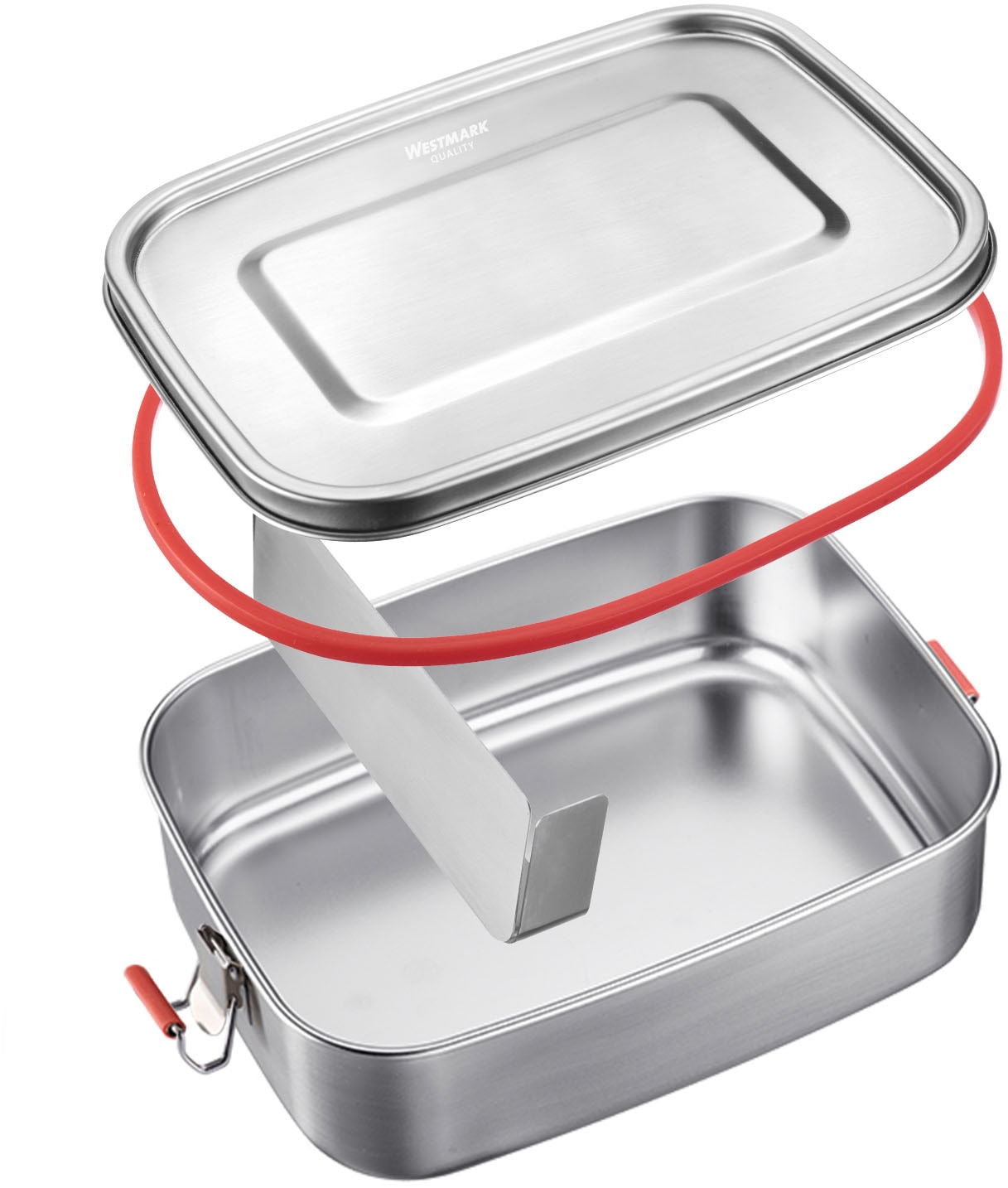 WESTMARK Lunchbox »Lunchbox »Viva Maxi«, 1500 ml«, (1 tlg.), mit Silikon-Dichtungsring, einsetzbare Trennwand, rostfreier Edelstahl