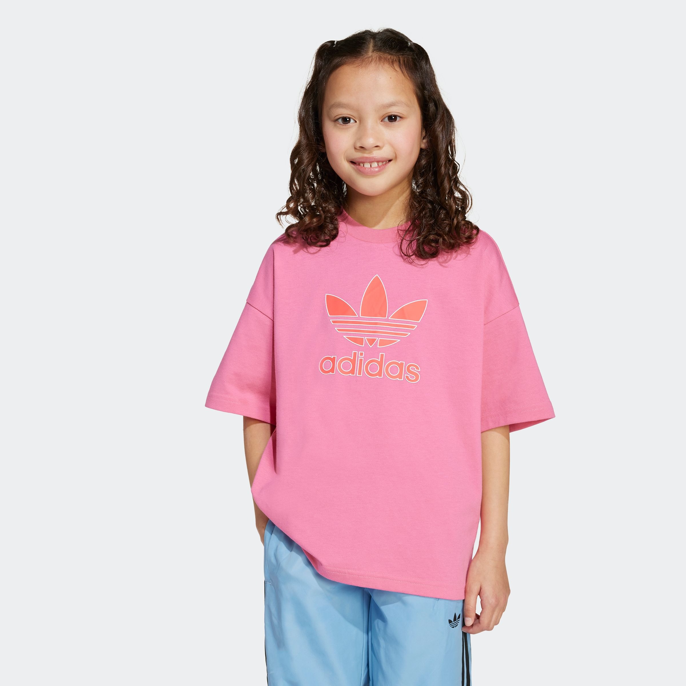 Thumbnail - adidas Originals T-Shirt "TREFOIL KIDS" lockere Passform, für Kinder, aus Baumwolle, mit Single Jersey