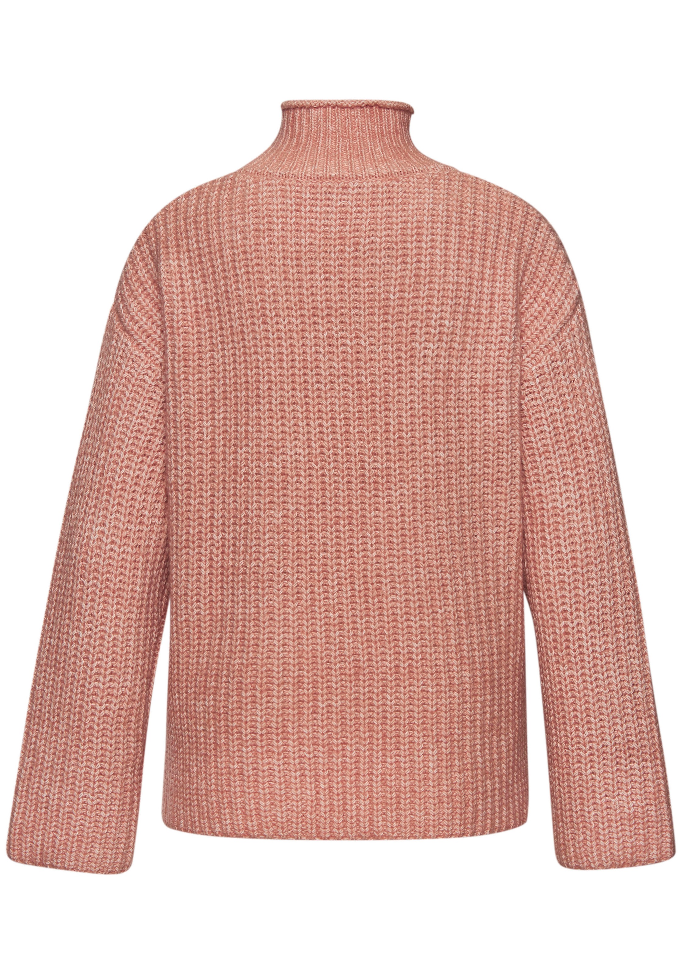 Thumbnail - Buffalo Stehkragenpullover in Melange-Optik, warmer Strick