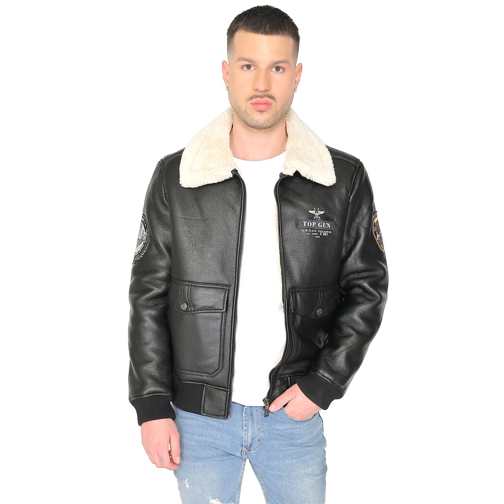 TOP GUN Lederjacke »TG20213035«