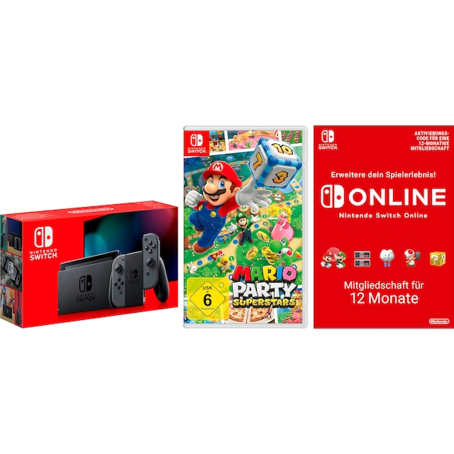 Nintendo Switch Konsolen-Set, inkl. Mario Party Superstars + Mitgliedschaft  Nintendo Switch Online | BAUR