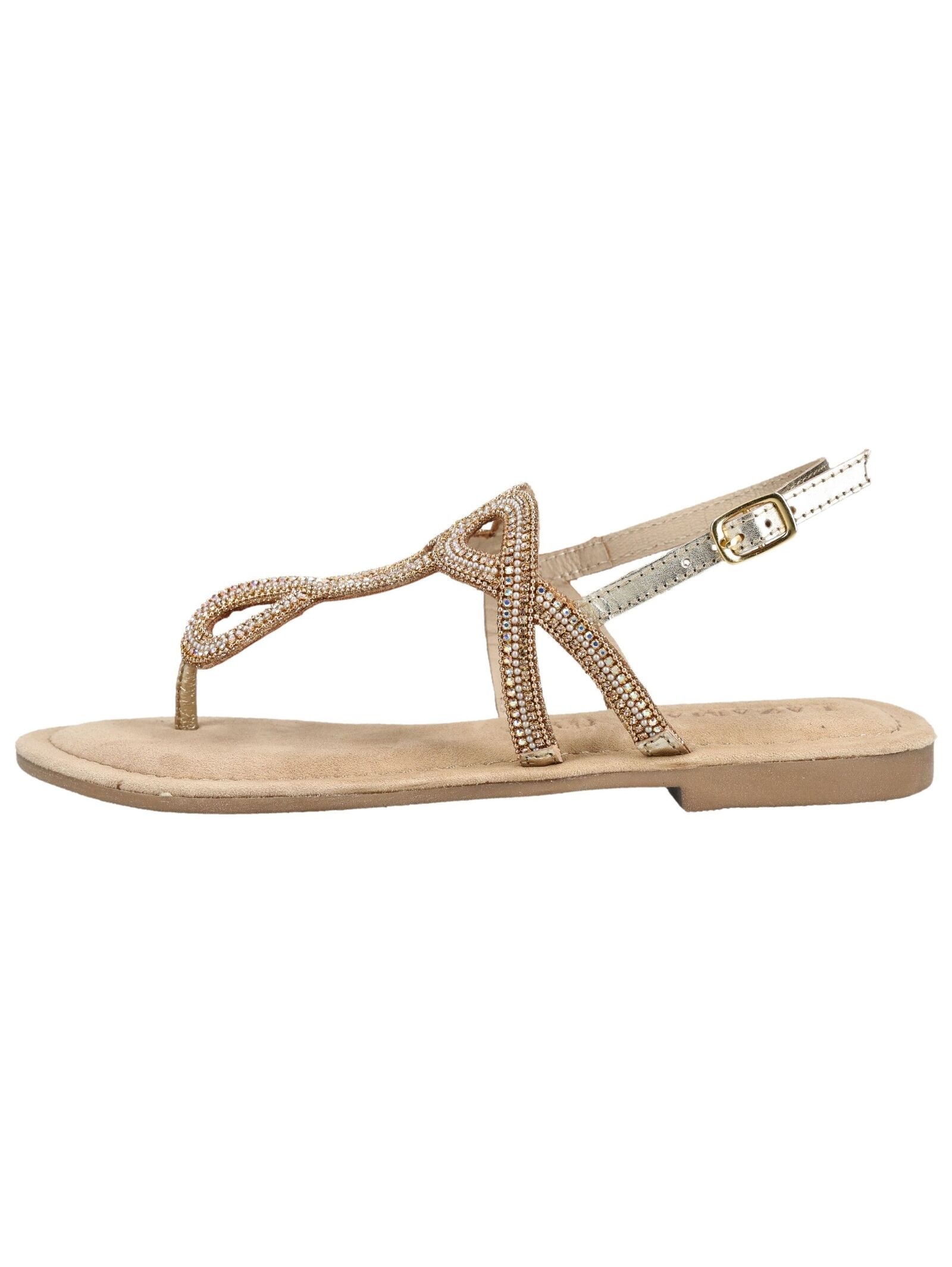 Lazamani Zehentrenner "Lazamani Sandalen Leder/Textil" günstig online kaufen