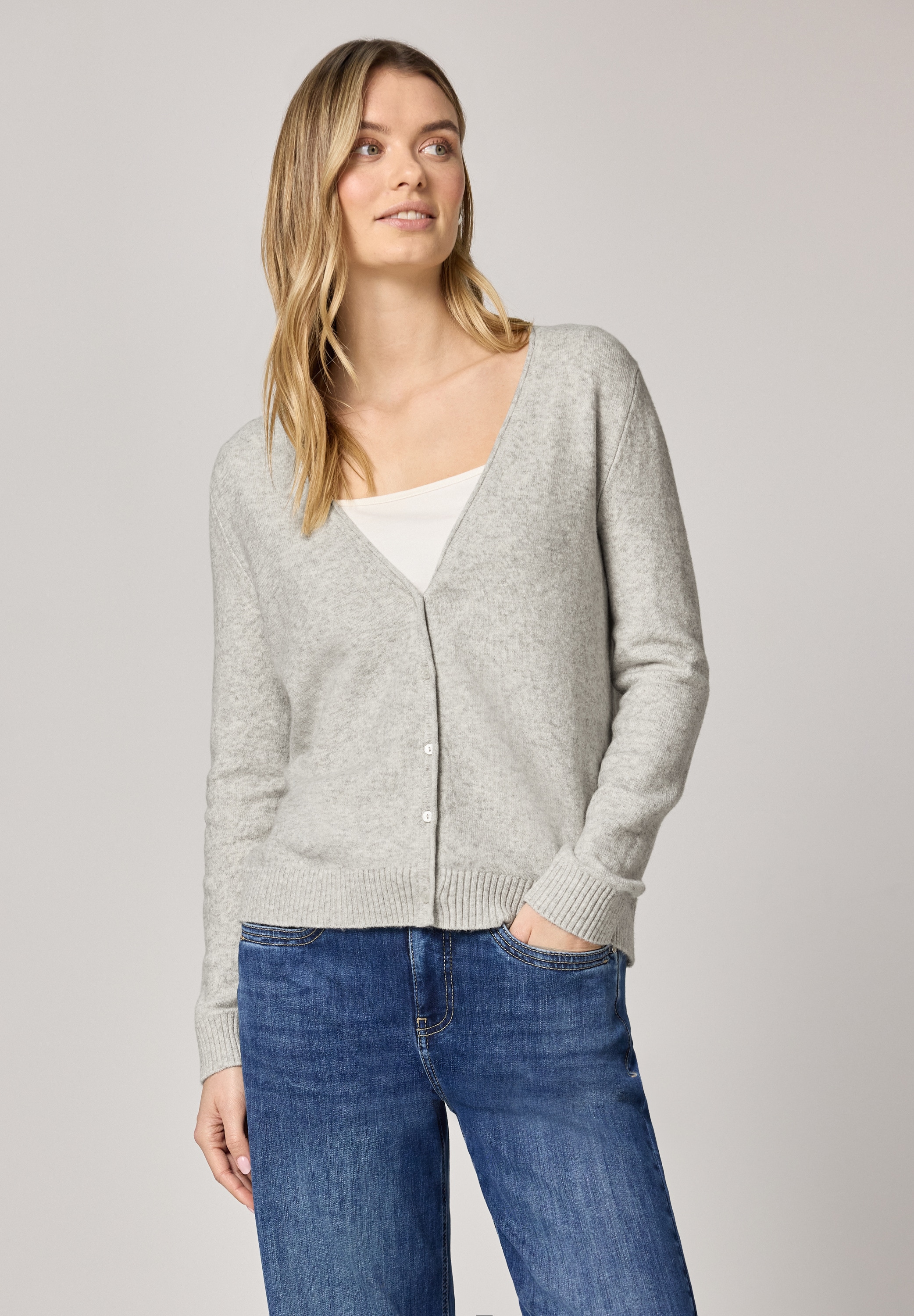 STREET ONE Cardigan mit V-Ausschnitt