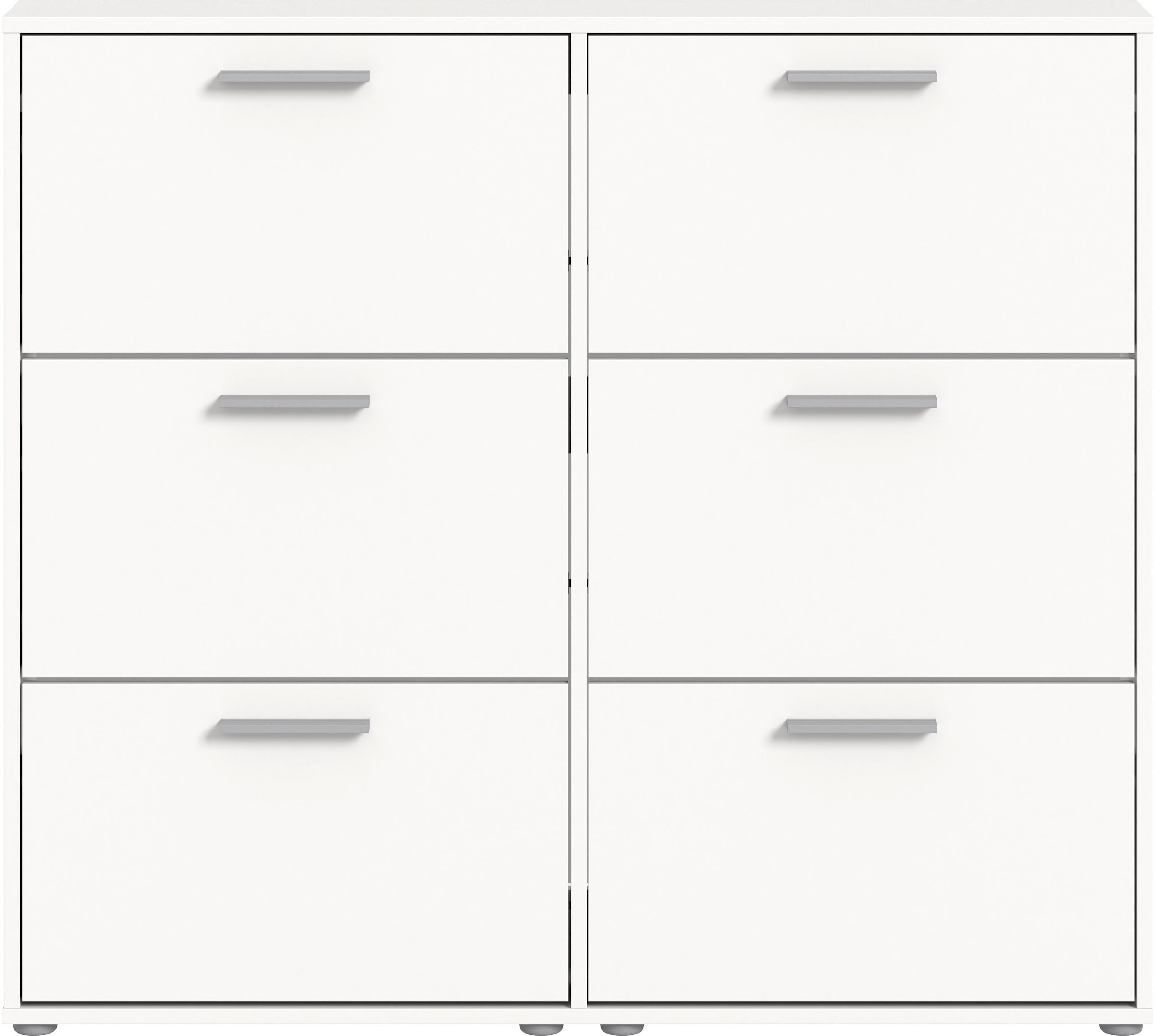 HBZ Schuhkommode »Sam Schuhkipper, Schuhschrank BxHxT 116x103x17 cm«, (1 St.), mit 6 Klappen