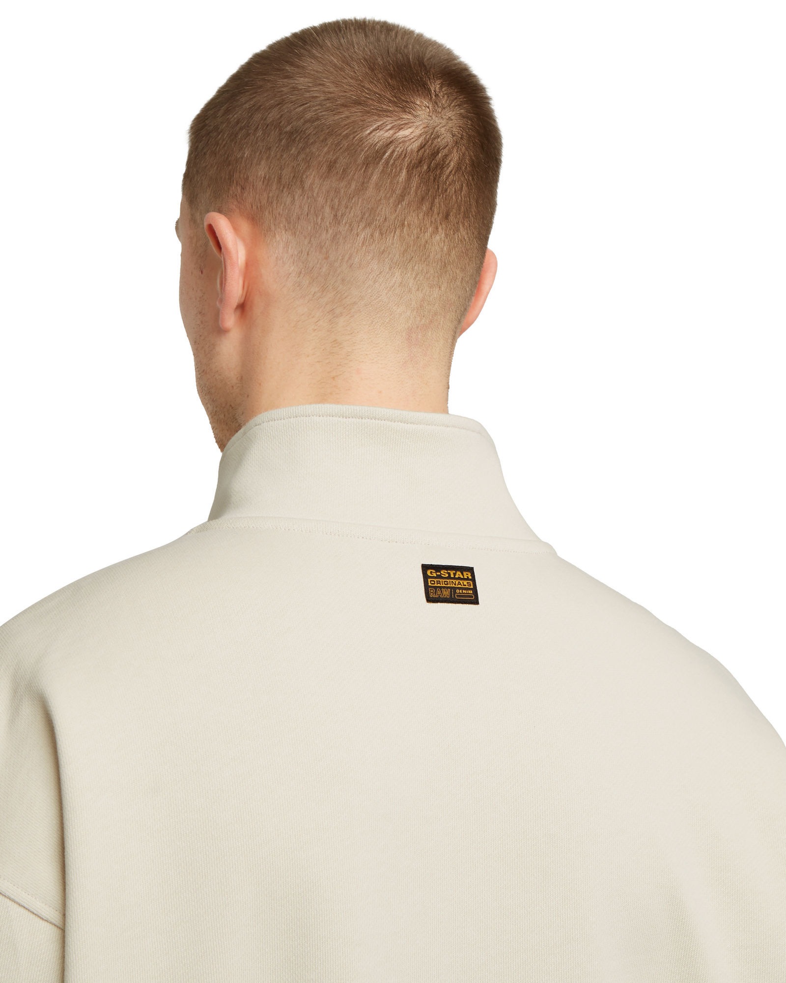 G-STAR Longpullover »Fabric Mix Half Zip Sweater«