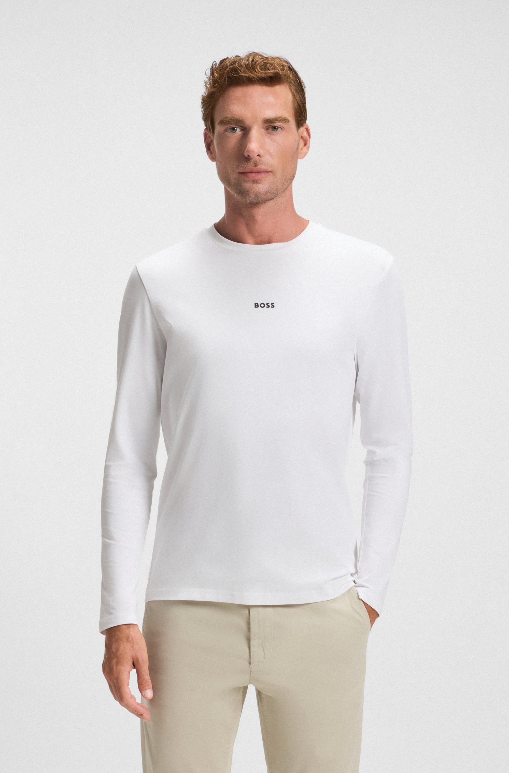 BOSS ORANGE Langarmshirt "TChark", mit Rundhalsausschnitt günstig online kaufen