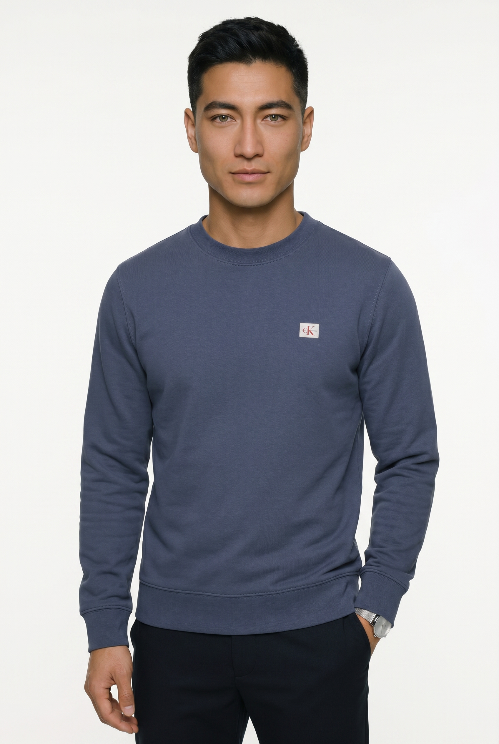 Calvin Klein Jeans Sweatshirt "400GSM TRRY BDG CRWN", Mit Rundhalsausschnitt
