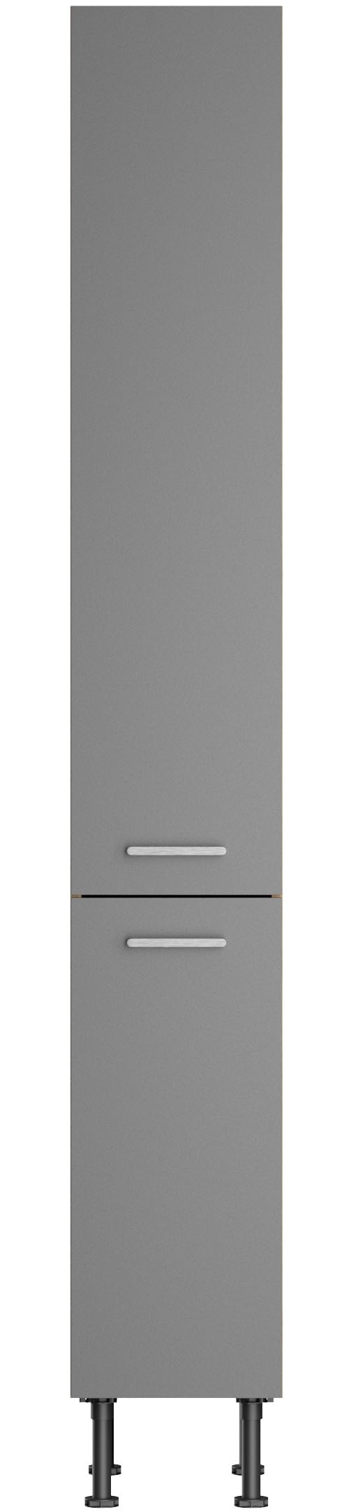 KOCHSTATION Apothekerschrank "KS-Lucy" Breite 30 cm, mit 2 Auszügen, Soft-Close, höhenverstellbare Füße
