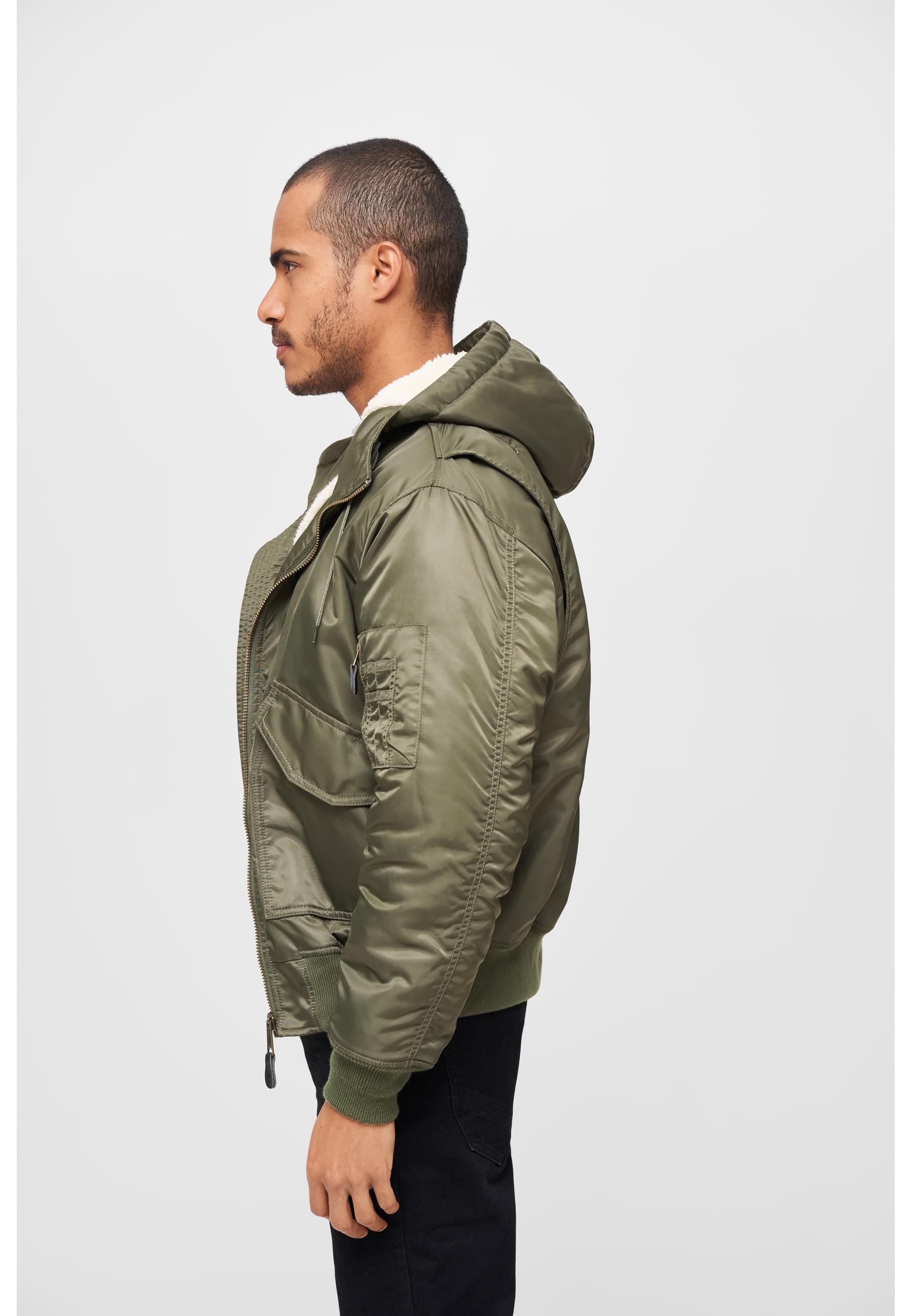 Brandit Bomberjacke »Brandit Herren CWU Jacket hooded«, (1 St.), mit Kapuze