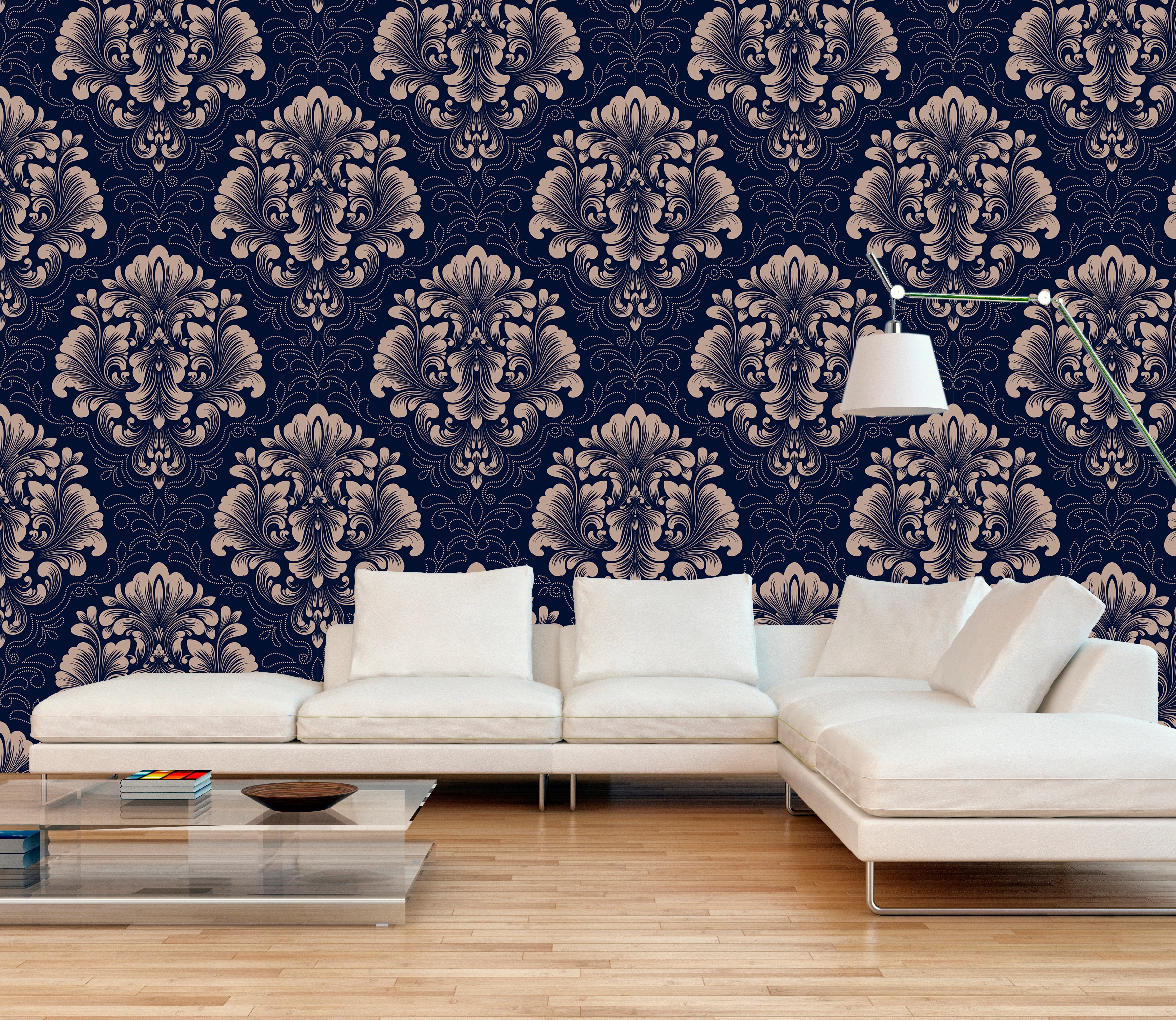 queence Vinyltapete »Mathilda«, bedruckt-Barock-Antikoptik-Kunst, 90x250cm, selbstklebend, kinderleichte Anbringung, Sticker