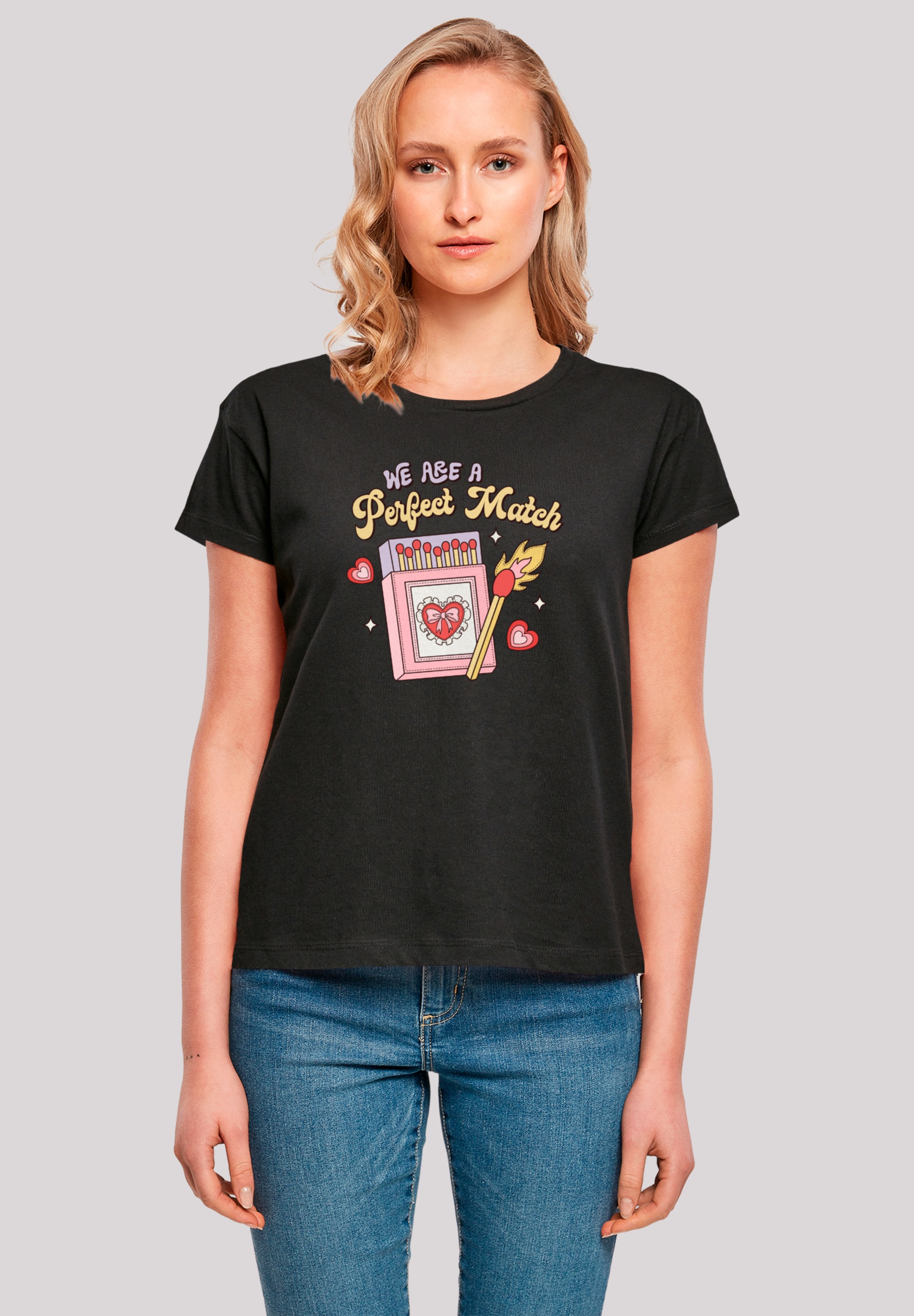 F4NT4STIC T-Shirt "We Are A Perfect Match Love", Premium Qualität günstig online kaufen