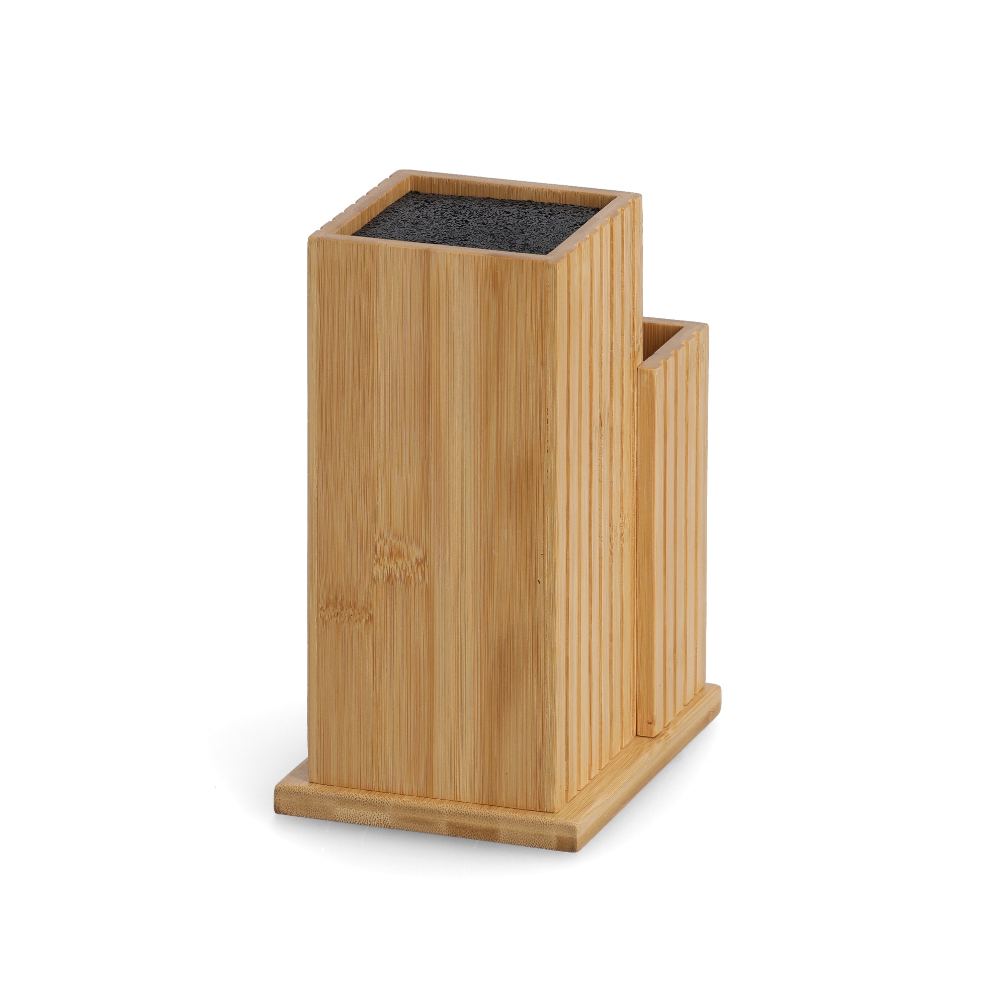 Zeller Present Messerblock »Messerblock« 1 mit Utensilienhalter, Bambus/Kunststoff - ca. 17,2x12,5x23,3 cm