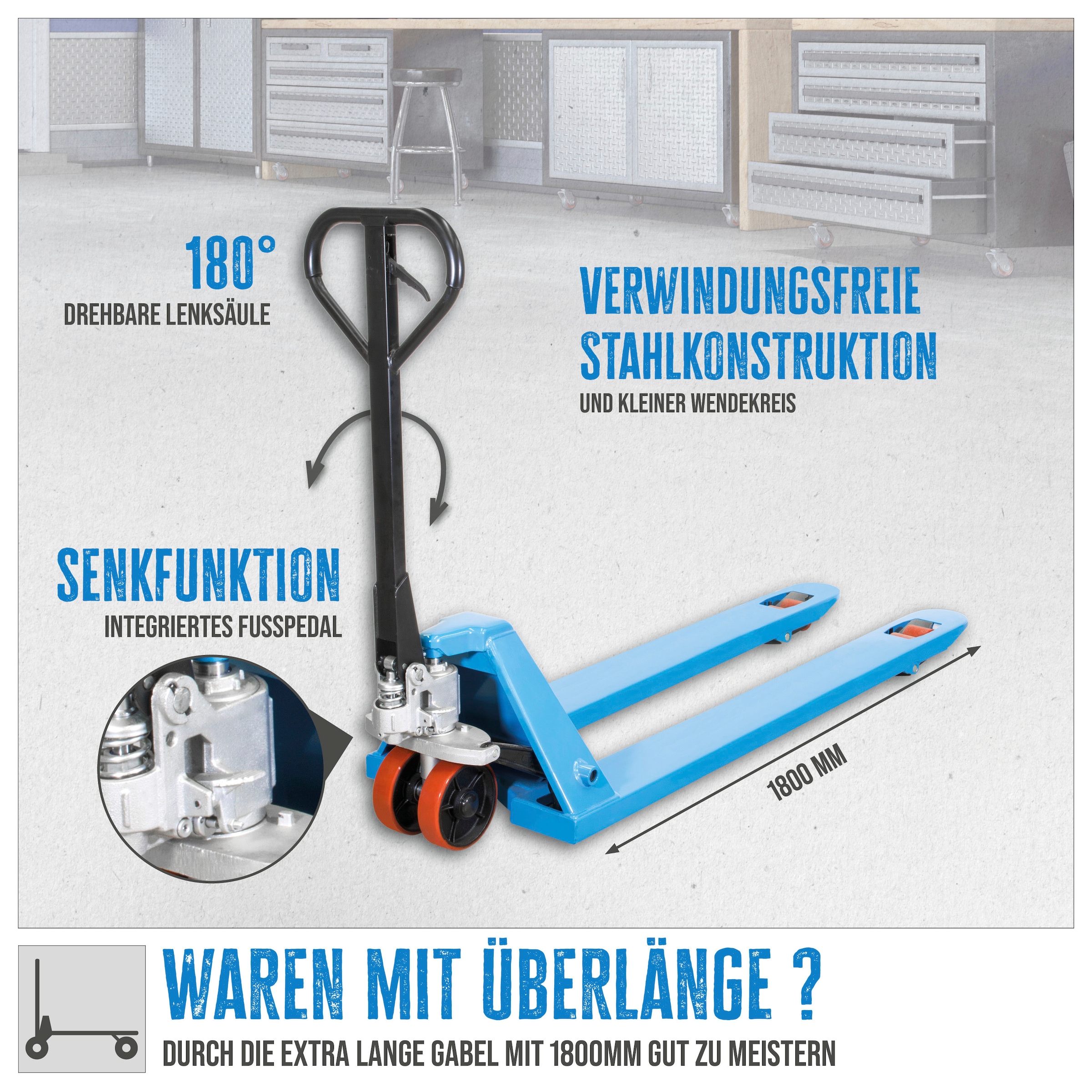 Güde Gabelhubwagen »»GHW 2500-180 PU««