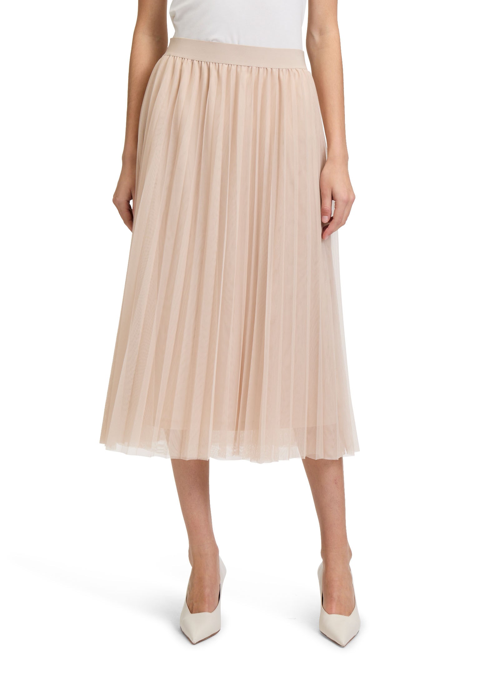 Betty&Co Midirock "Betty & Co Damen Midirock mit Plissee", Plissee günstig online kaufen