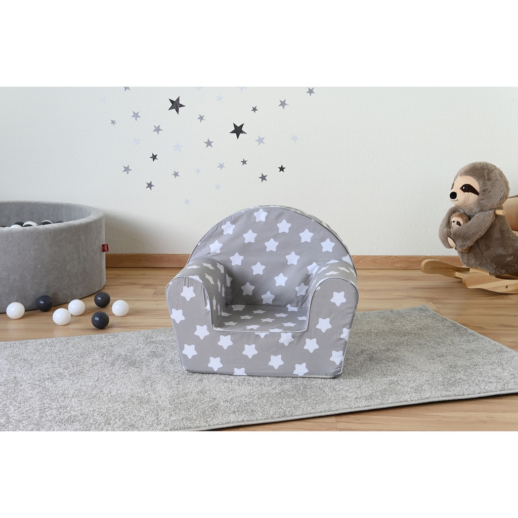 Knorrtoys® Sessel »Grey White Stars«