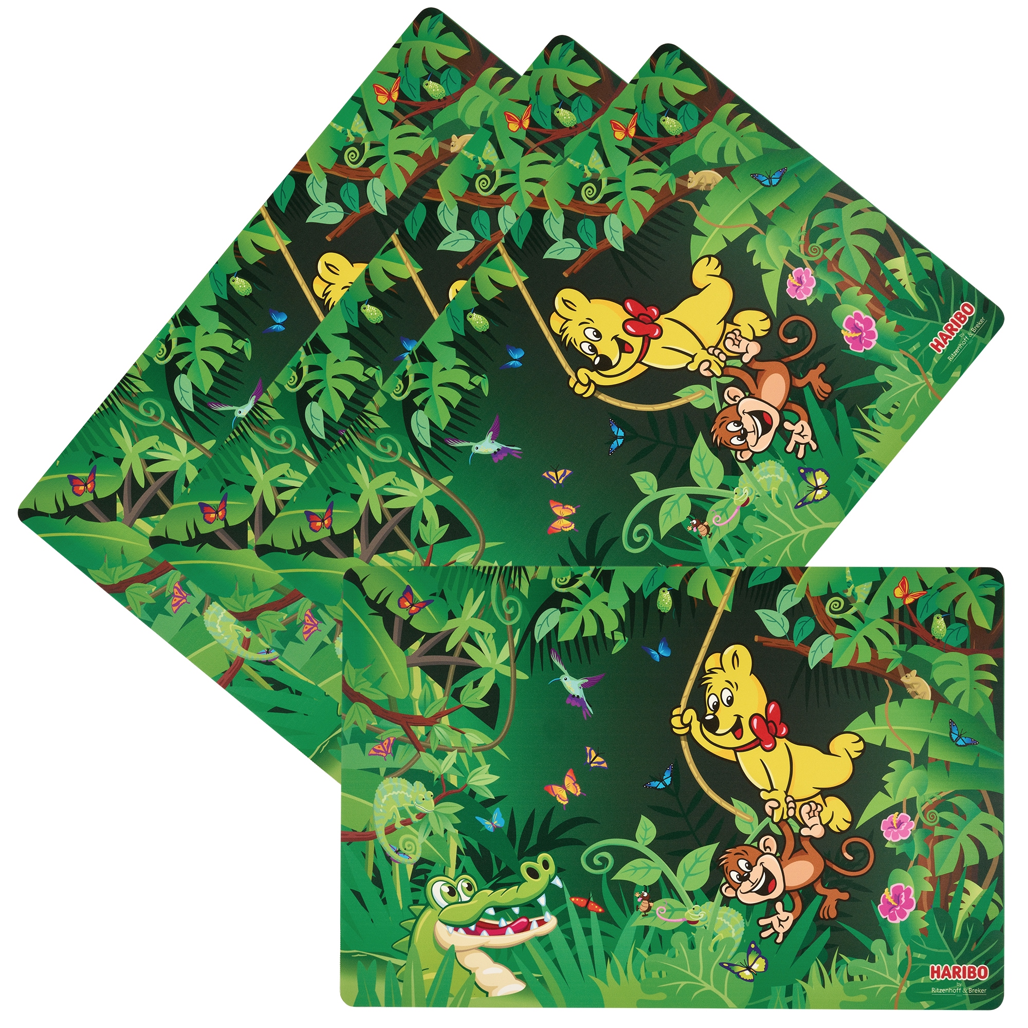 Ritzenhoff & Breker Platzset "HARIBO Jungle, 4-teilig, 45 x 30 cm" rutschfe günstig online kaufen