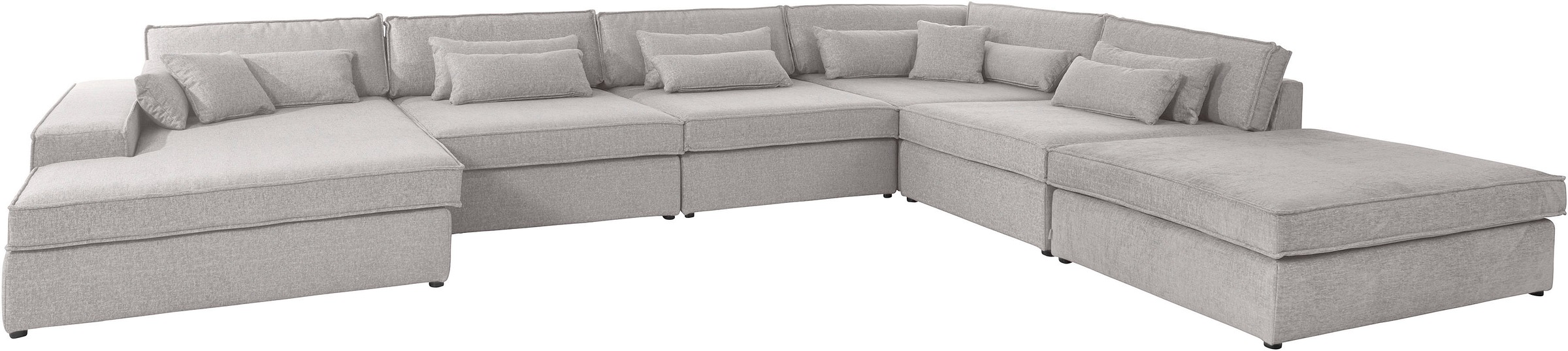 OTTO home Wohnlandschaft "Enid U-Form" 6 Teile, bestehend aus Modulen, in v günstig online kaufen