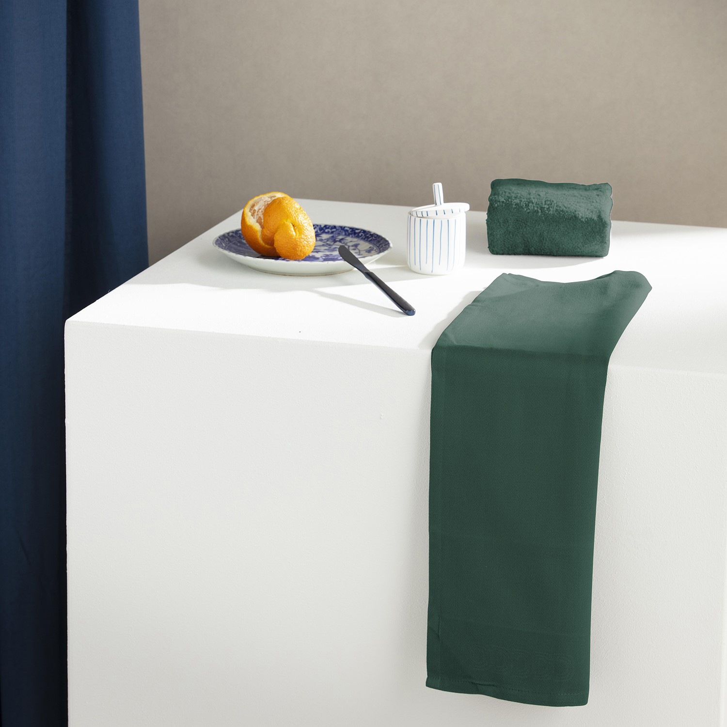 Thumbnail - DDDDD Geschirrtuch "Logo aus 100% Baumwolle, 60x65 cm" Jacquard-Gewebe, sehr saugstark und langlebig