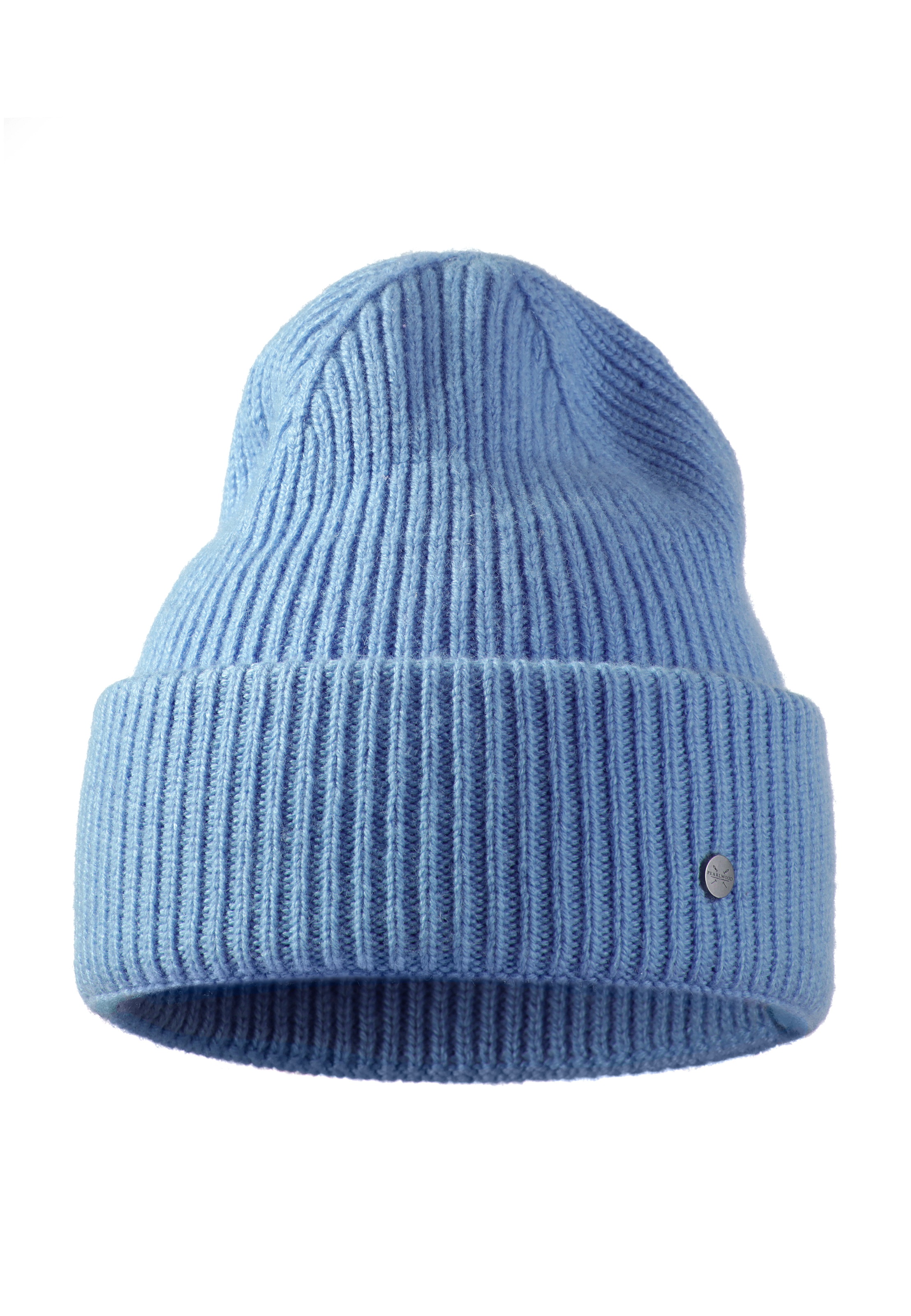 PEARLWOOD Strickmütze "IVA" Feinripp, breiter Umschlag, Temperaturregulierend, Wollanteil