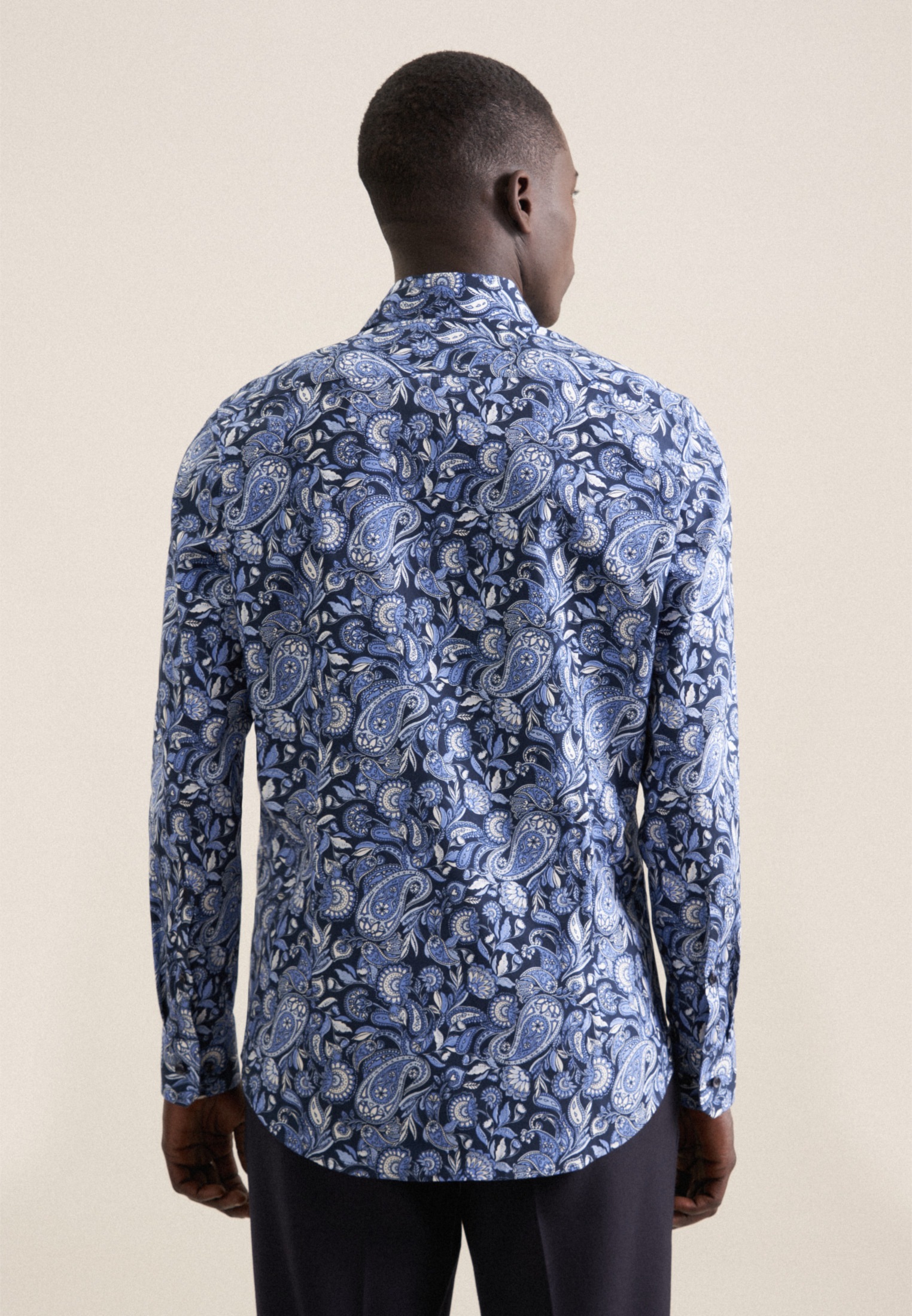 seidensticker Businesshemd "Slim" Slim 1/1 Kentkragen Druck günstig online kaufen