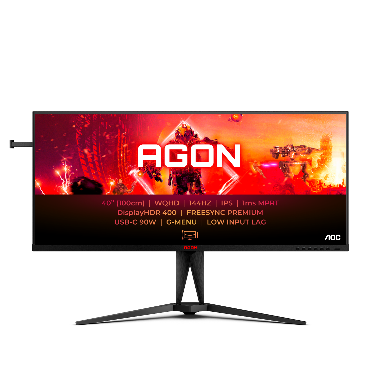 AOC Gaming-Monitor »AG405UXC«, 100,4 cm/40 Zoll, 3440 x 1440 px, WQHD, 1 ms Reaktionszeit, 144 Hz