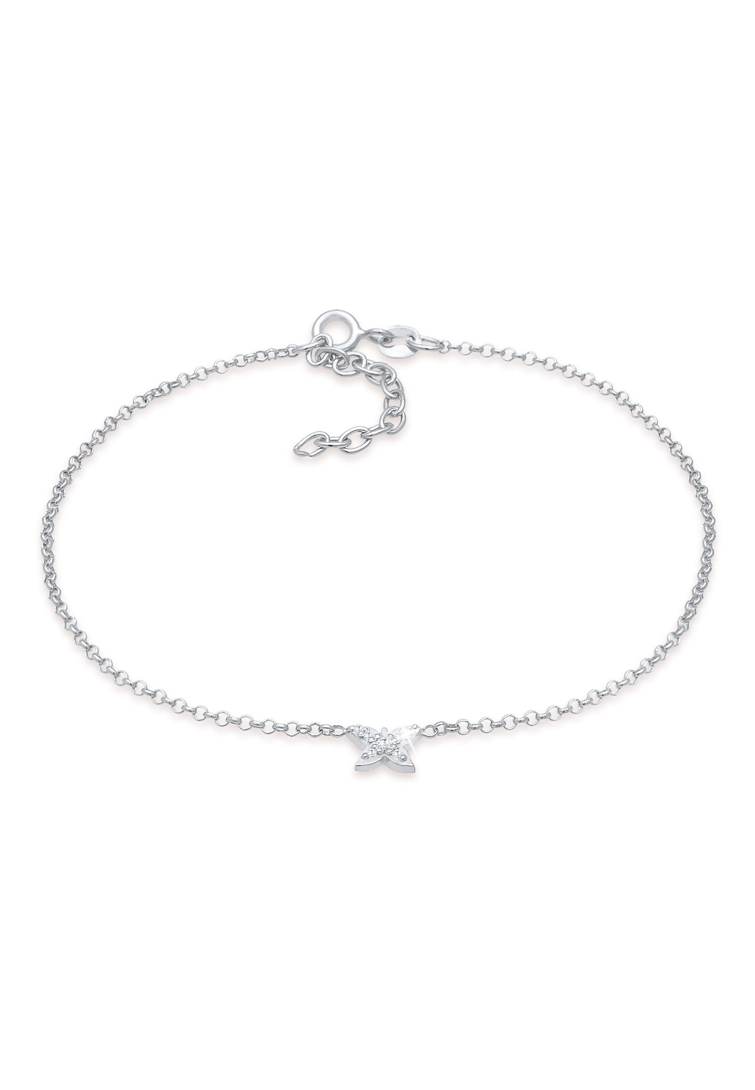 BAUR Elli | Hübsch kaufen Silber« Schmetterling Zirkonia 925 »Kinder Fußkette
