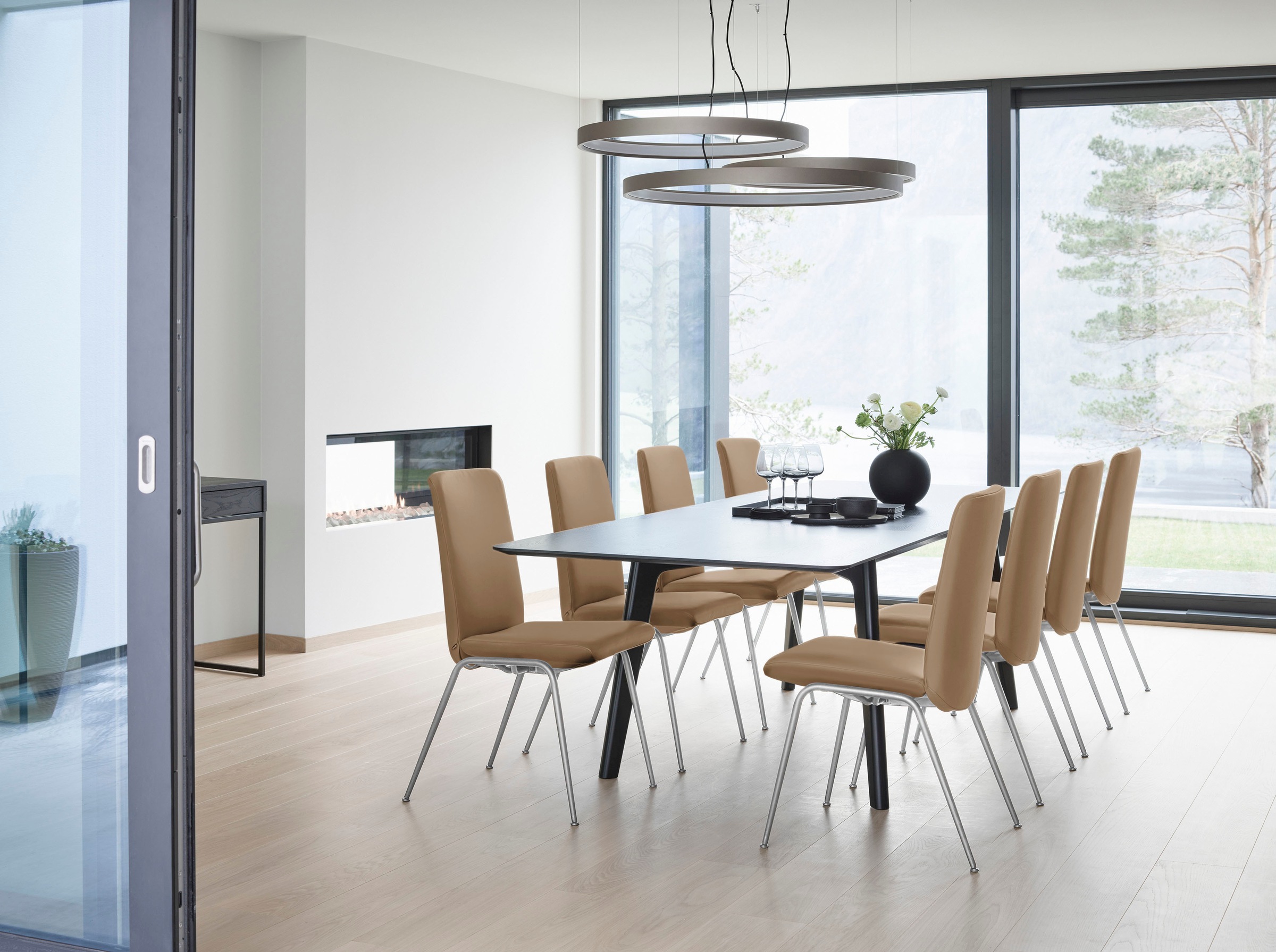 Stressless® Polsterstuhl »Laurel«, Microfaser DINAMICA, Low Back, Größe L, mit Beinen aus Stahl in Chrom matt