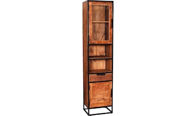 SIT Hochschrank »Frigo«, Mangoholz im Antik-Look mit Kühlschrankgriffen, Höhe  187 cm kaufen | BAUR