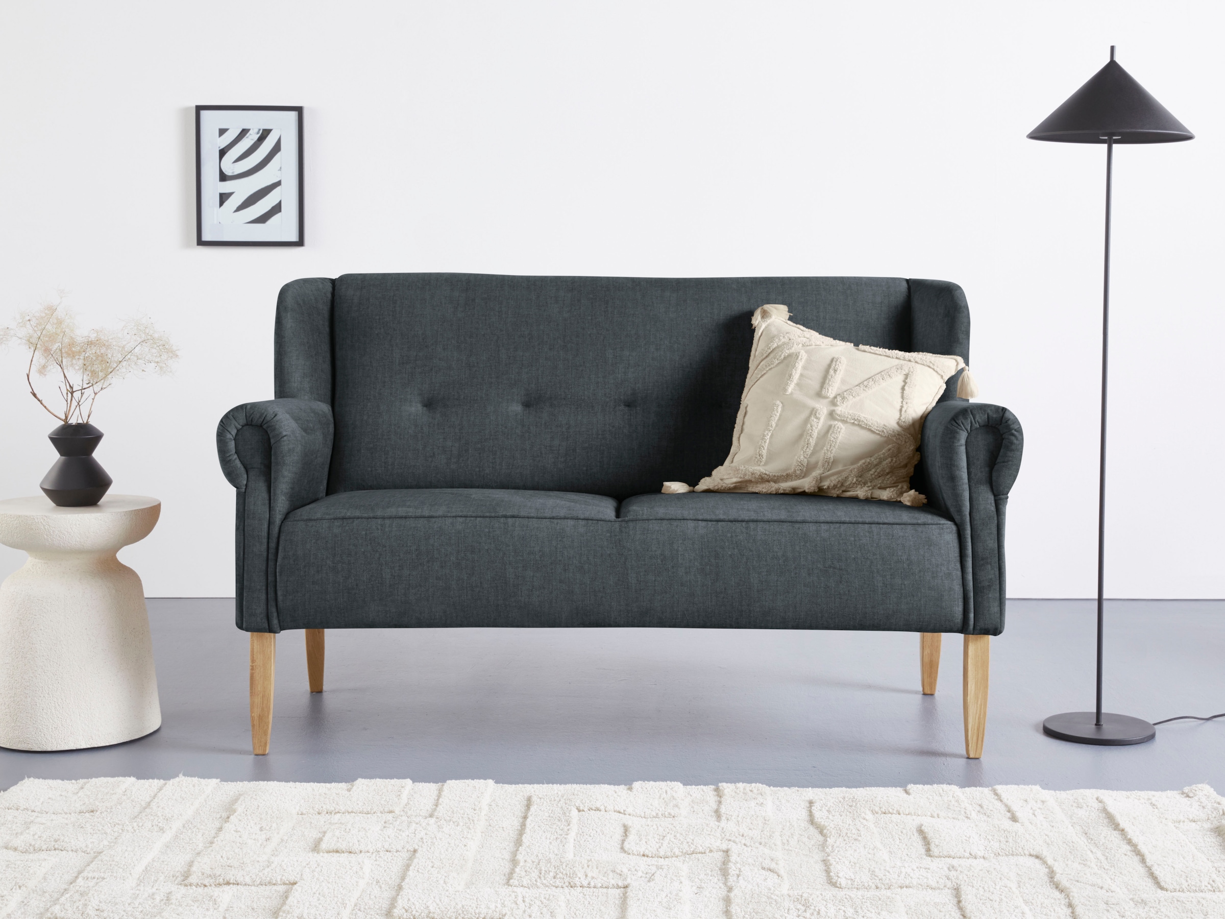 Home affaire Küchensofa "Moro Couch mit Federkern, bequem, Breite" in verschiedenen Stoffe und Farben