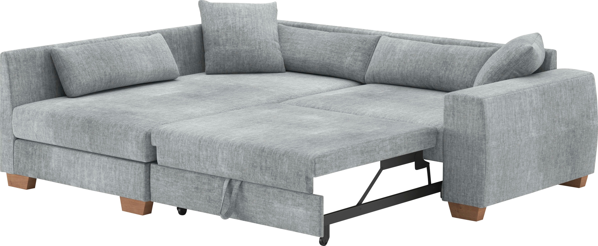 Mr. Couch Ecksofa »Helena L-Form«, Mit Federkern, wahlweise mit Bettfunktion und Taschenfederkern